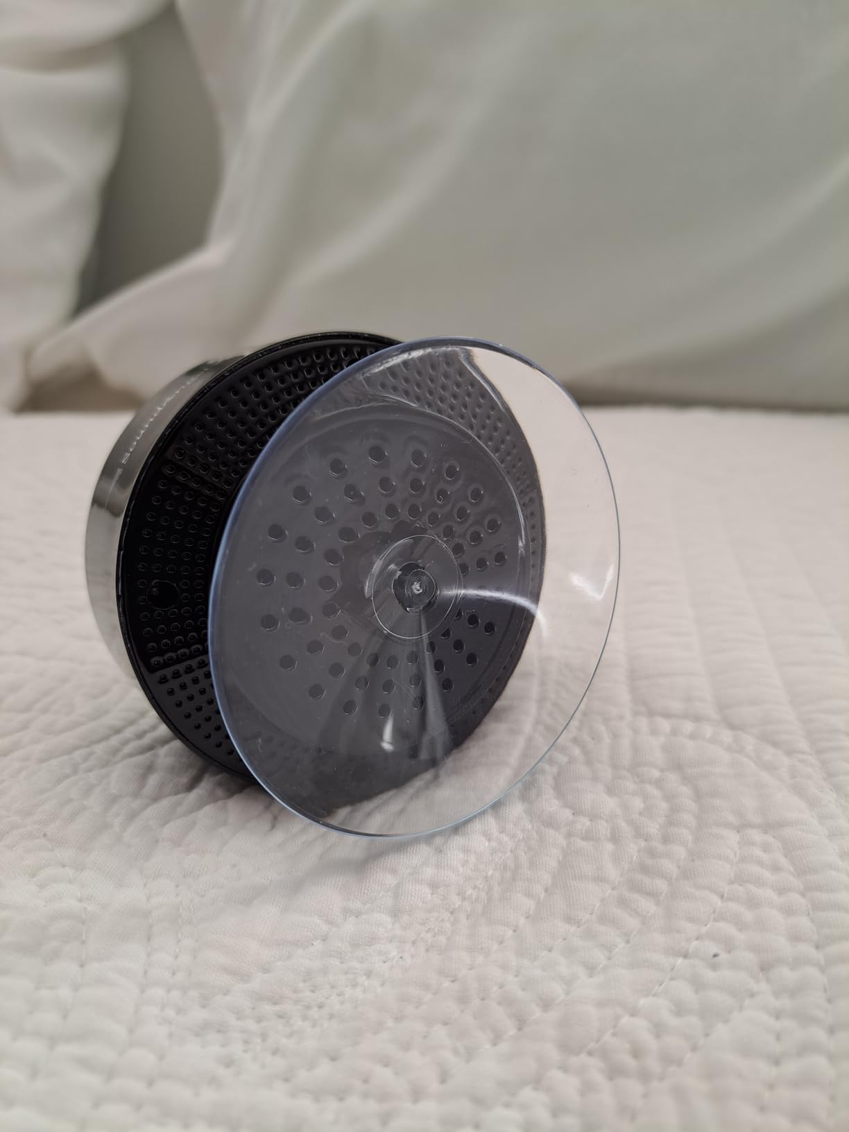XLEADER, Upgraded, Pro Shower Speaker, Certified IPX7 Waterproof Bluetooth Speaker, with Suction Cup, Silicone Lanyard, 8W Crystal Sound&Rich Bass, 15H Playtime, Ideal Gifts - SoundAngel Mate(2 Gen) customer photo 2
