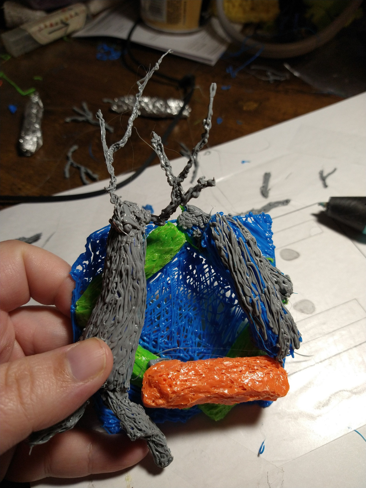 SCRIB3D P1 3D Printing Pen with Display - Includes 3D Pen, 3 Starter Colors of PLA Filament, Stencil Book + Project Guide, and Power adapter customer photo 2