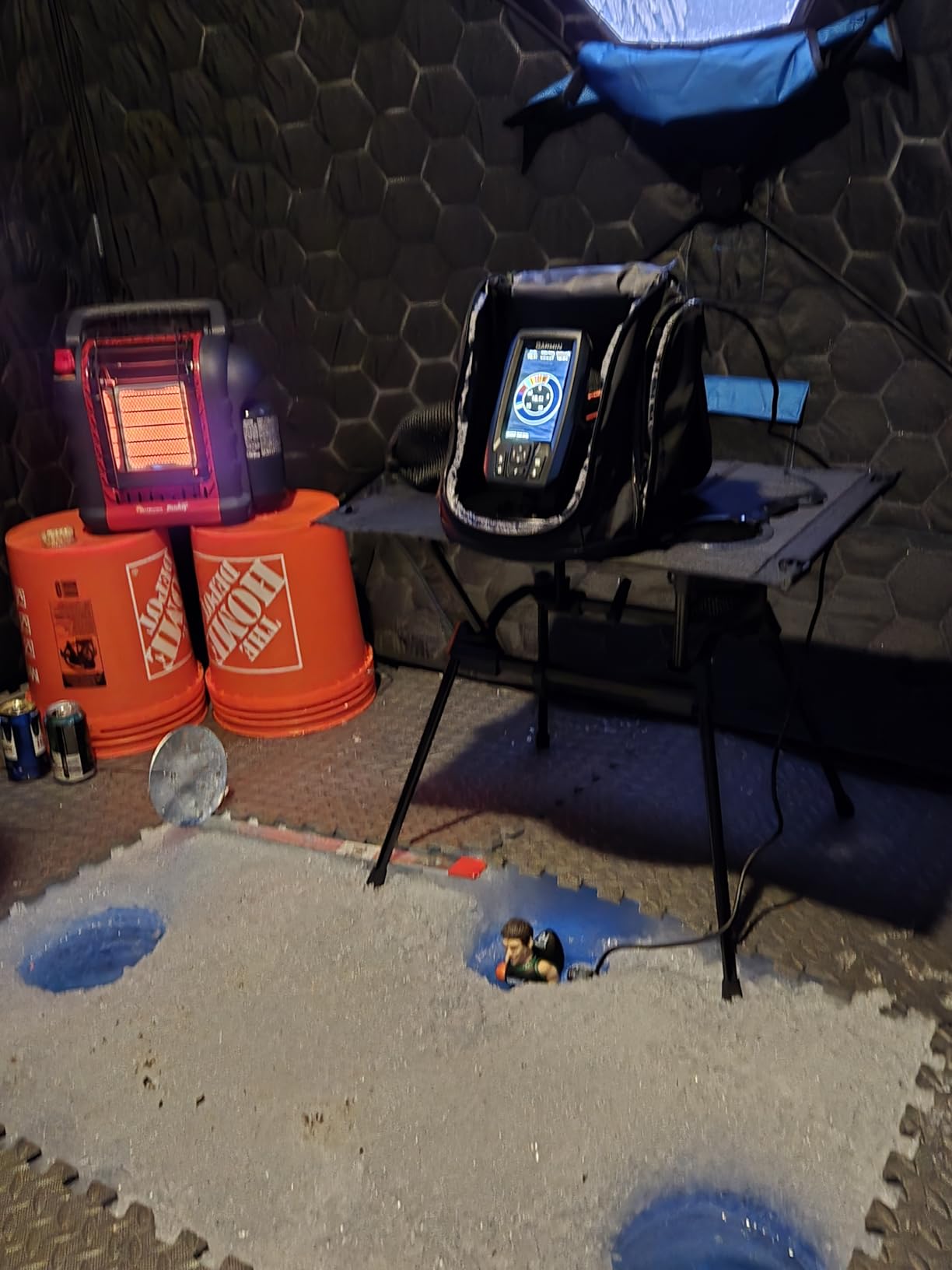 Garmin Striker Plus 4 Ice Fishing Bundle, Includes Portable Striker Plus 4 Fishfinder and Dual Beam-IF Transducer customer photo 1