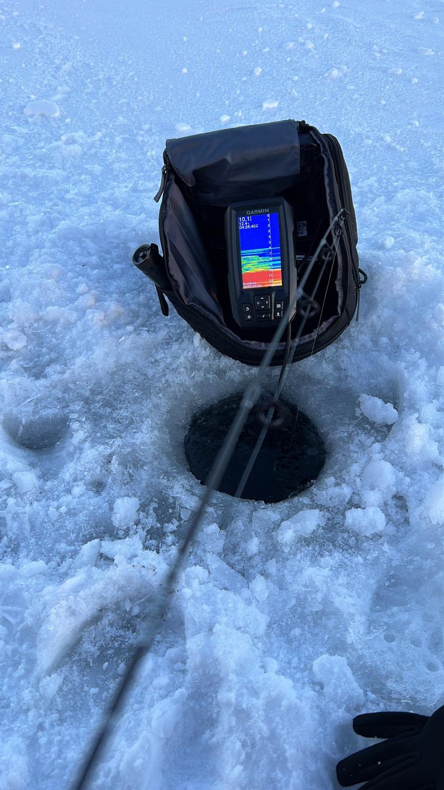 Garmin Striker Plus 4 Ice Fishing Bundle, Includes Portable Striker Plus 4 Fishfinder and Dual Beam-IF Transducer customer photo 2