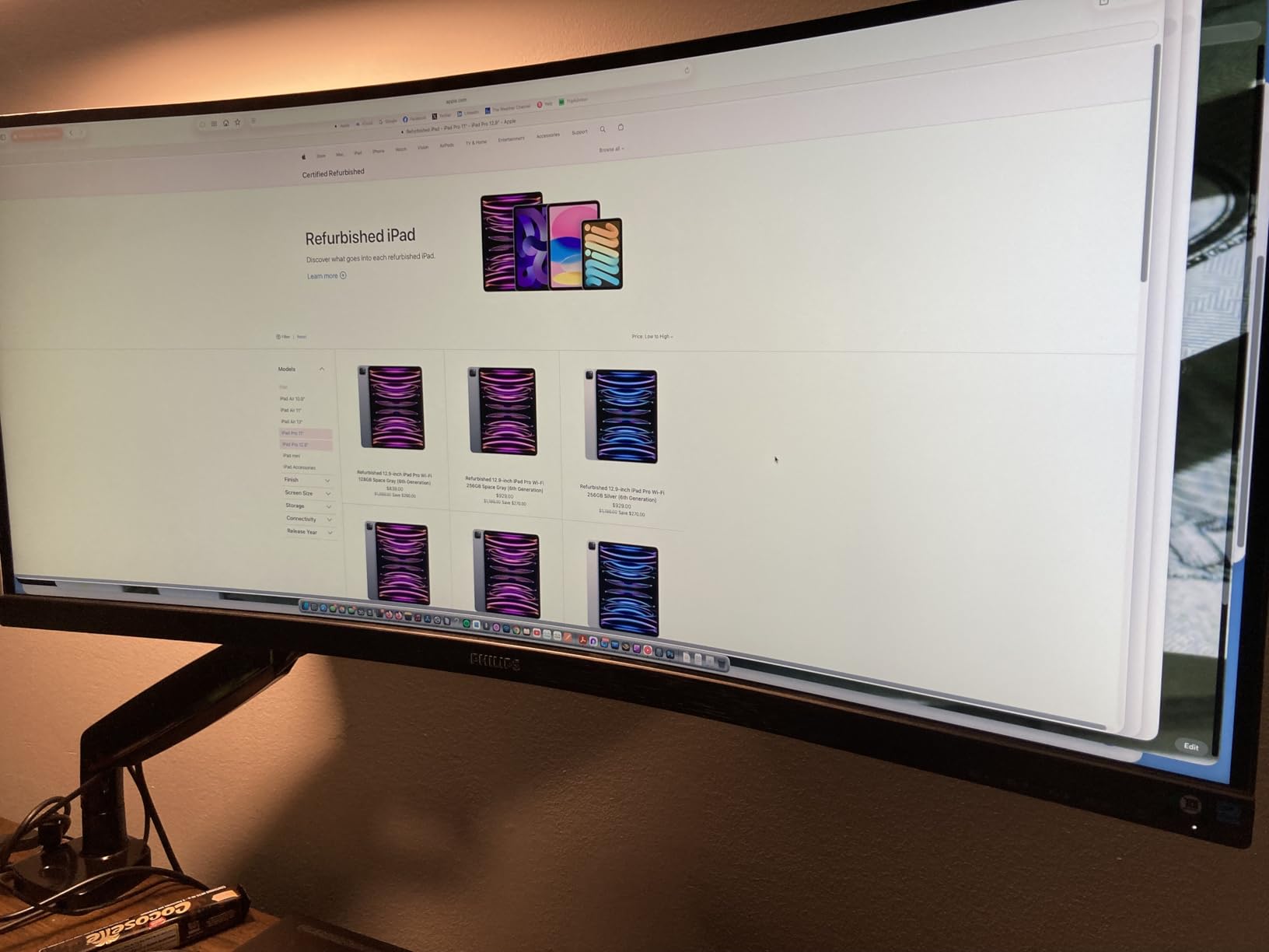 Philips 346E2CUAE 34'' Curved Frameless UltraWide QHD 3440x1440, 100Hz 1ms MPRT, sRGB 121%, USB-C Charging, MultiView PIP/PBP, Height Adjustable, 4Yr Advance Replacement customer photo 2