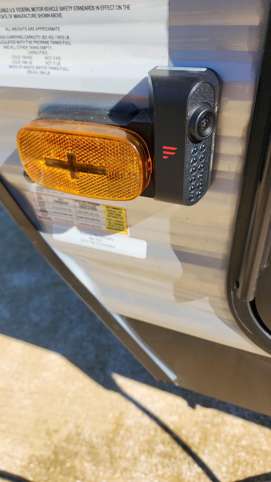 Furrion Vision S 3-Camera Wireless RV Backup System with 5-Inch Monitor, 1 Rear Sharkfin, 2 Side Running Light Cameras, Infrared Night Vision, Wide-Angle View, Hi-Res, IP65 Waterproof - FOS05TAEN customer photo 2