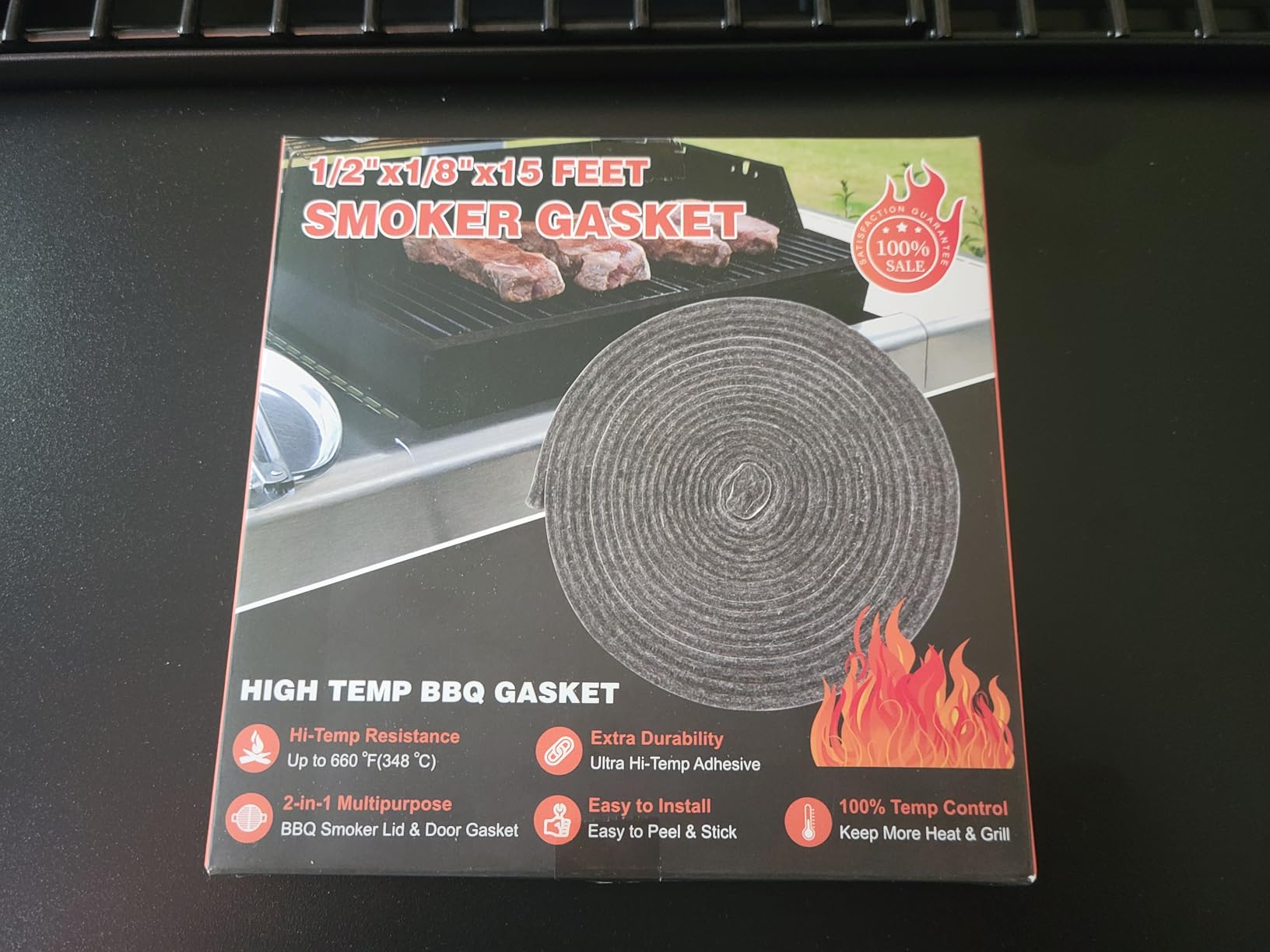 Royal Gourmet CC1830SC Charcoal Grill Offset Smoker with Cover, 823 Square Inches, Black, Perfect for Backyard Cooking, Outdoor Camping customer photo 1