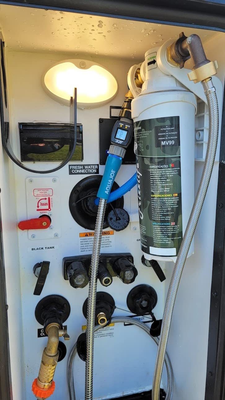 FRIZZLIFE RV Water Filter - NSF/ANSI 53&42 Certified Inline Hose Filter for RV - 0.5 Micron High Water Pressure, Reduce Chlorine, Lead, Heavy Metals, Odors - MV99 customer photo 1