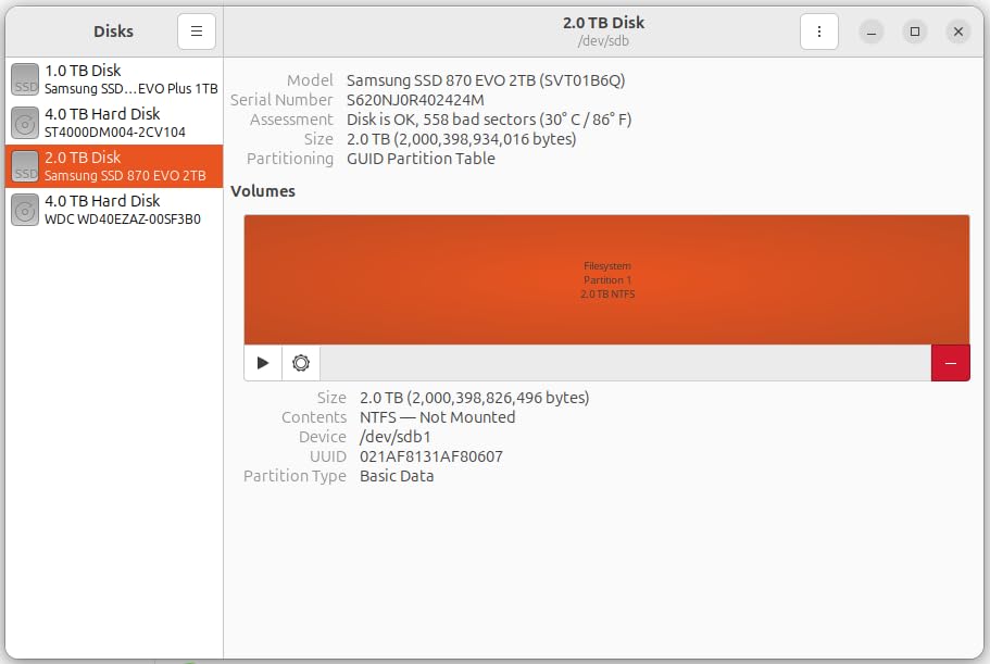 Samsung 870 EVO 1TB SATA III 2.5 inch Internal SSD customer photo 2