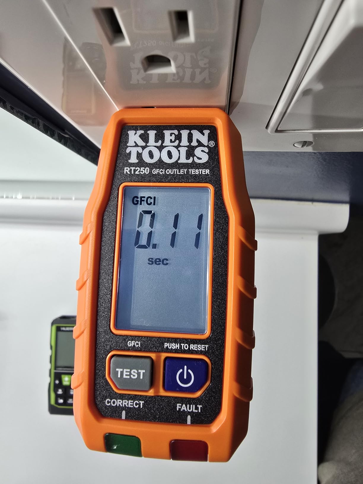 Klein Tools RT250 GFCI Outlet Tester with LCD Display, Electric Voltage Tester for Standard 3-Wire 120V Electrical Receptacles customer photo 2