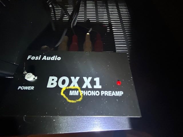 Fosi Audio Box X1 Phono Preamp for MM Turntable Mini Stereo Audio Hi-Fi Phonograph/Record Player Preamplifier with 3.5MM Headphone and RCA Output with DC 12V Power Supply customer photo 1