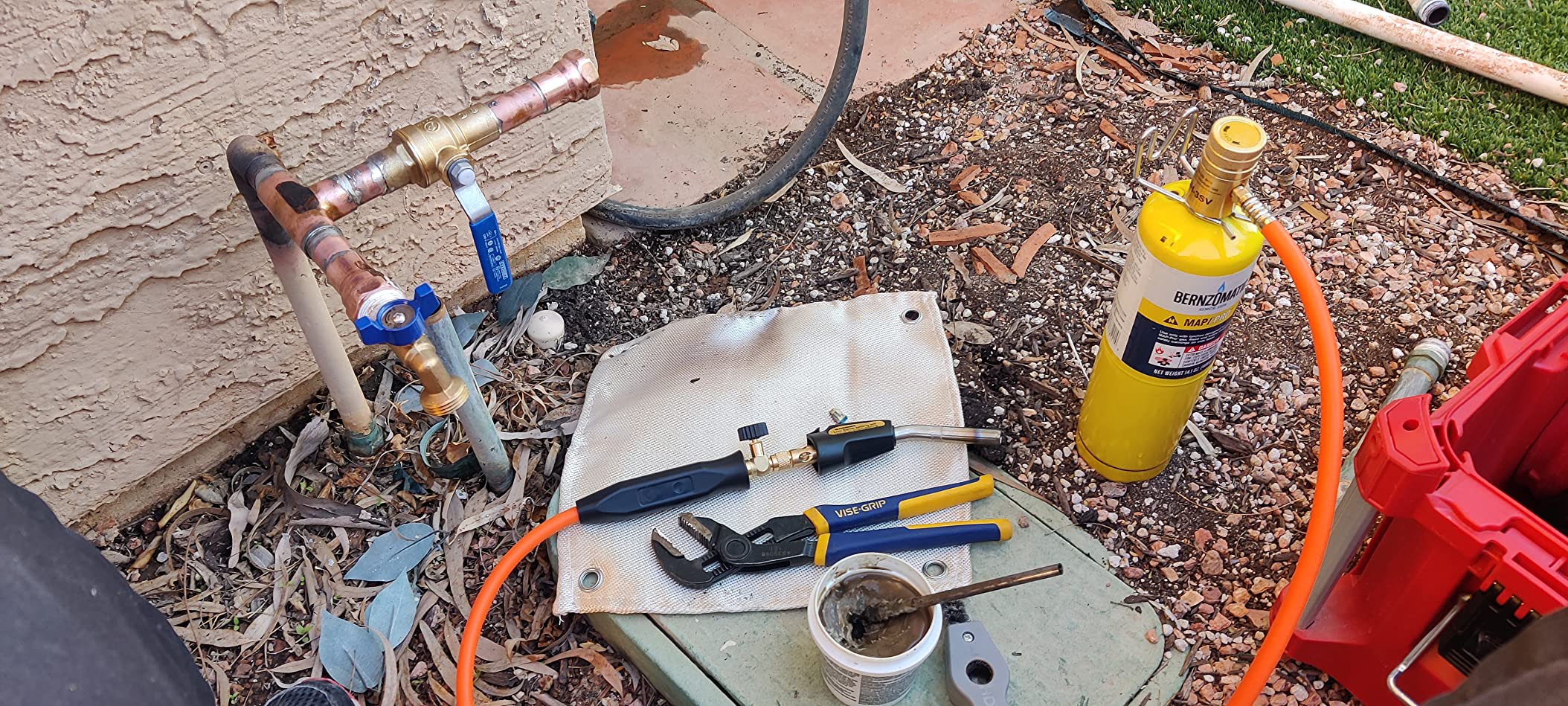 Propane Torch Hose Kit, Mapp Gas Torch Heat 3600℉ Map Gas Torch Kit Trigger Start & Heat Adjustment, Soldering Welding Torch Fuel by MAPP, Map/Pro,Propane(Includes Cylinder Clip) customer photo 2