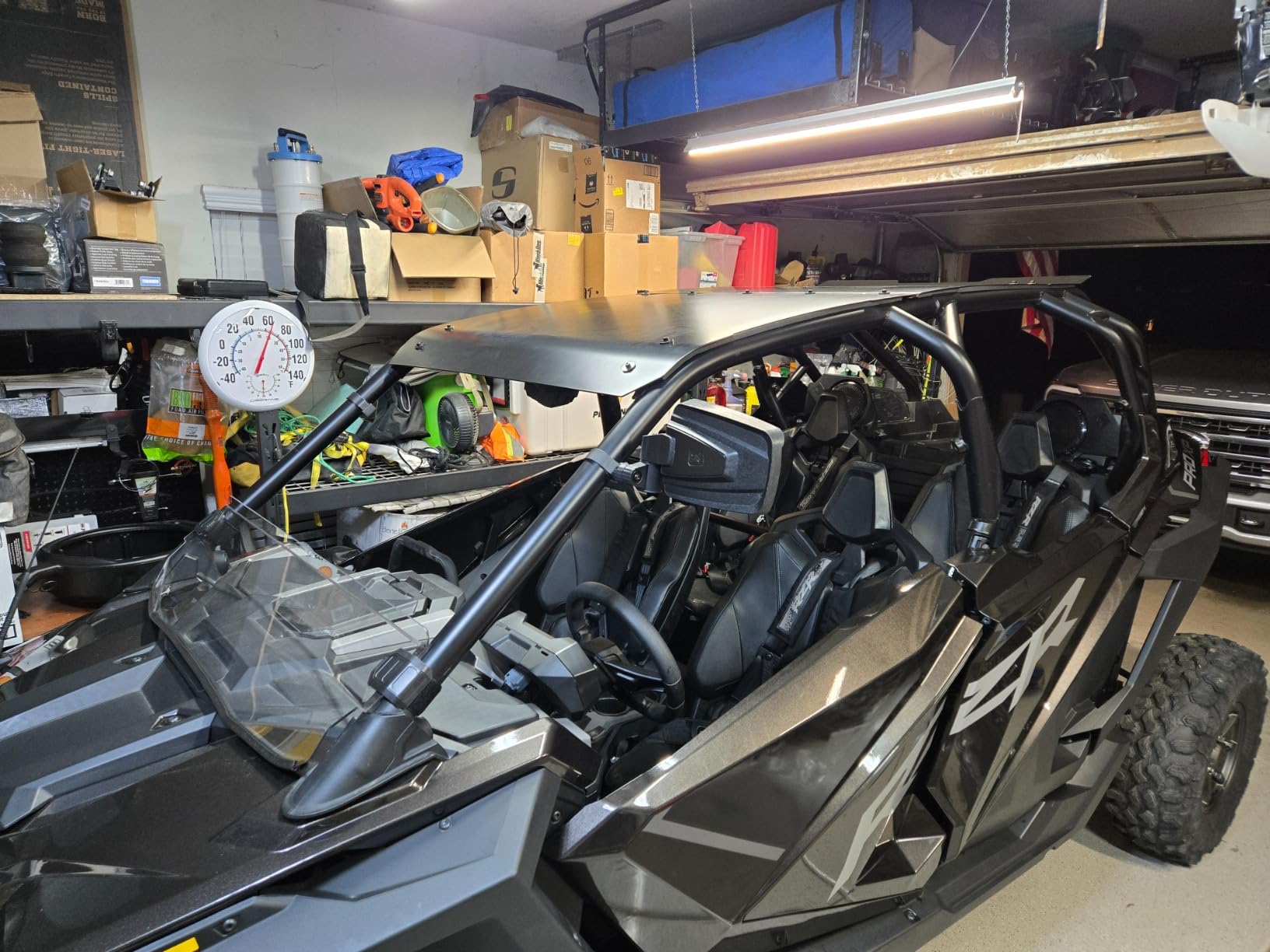 A & UTV PRO PRO XP 4 Roof for RZR,Aluminum Roof Top Compatible with 2020 2021 2022 2023 2024 2025 2026 Polaris RZR PRO XP 4 Ultimate Sport Premium LE #2883990-458, 2022-2024 RZR Turbo R 4, 4 Seater customer photo 1