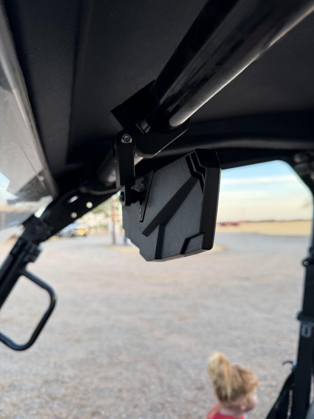 KEMIMOTO UTV Rear View Mirror, SXS UTV Mirror Clear View with 1.5-2 inch 360° Adjustable Low Profile Aluminum Clamp Compatible with Polaris RZR 1000 Pioneer Talon Kawasaki KRX Mule Can Am X3 Zforce customer photo 2
