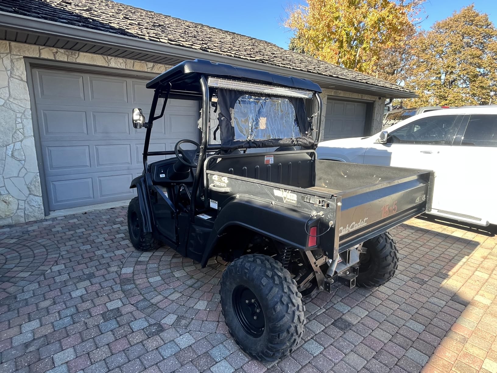 HECASA Universal Hard Top Roof Compatible with JD Gator 625 825i/Kawasaki MULE 4010/Bobcat 3400/Yamaha Rhino/Kawasaki Teryx/Full Size Polaris Ranger New Black customer photo 1