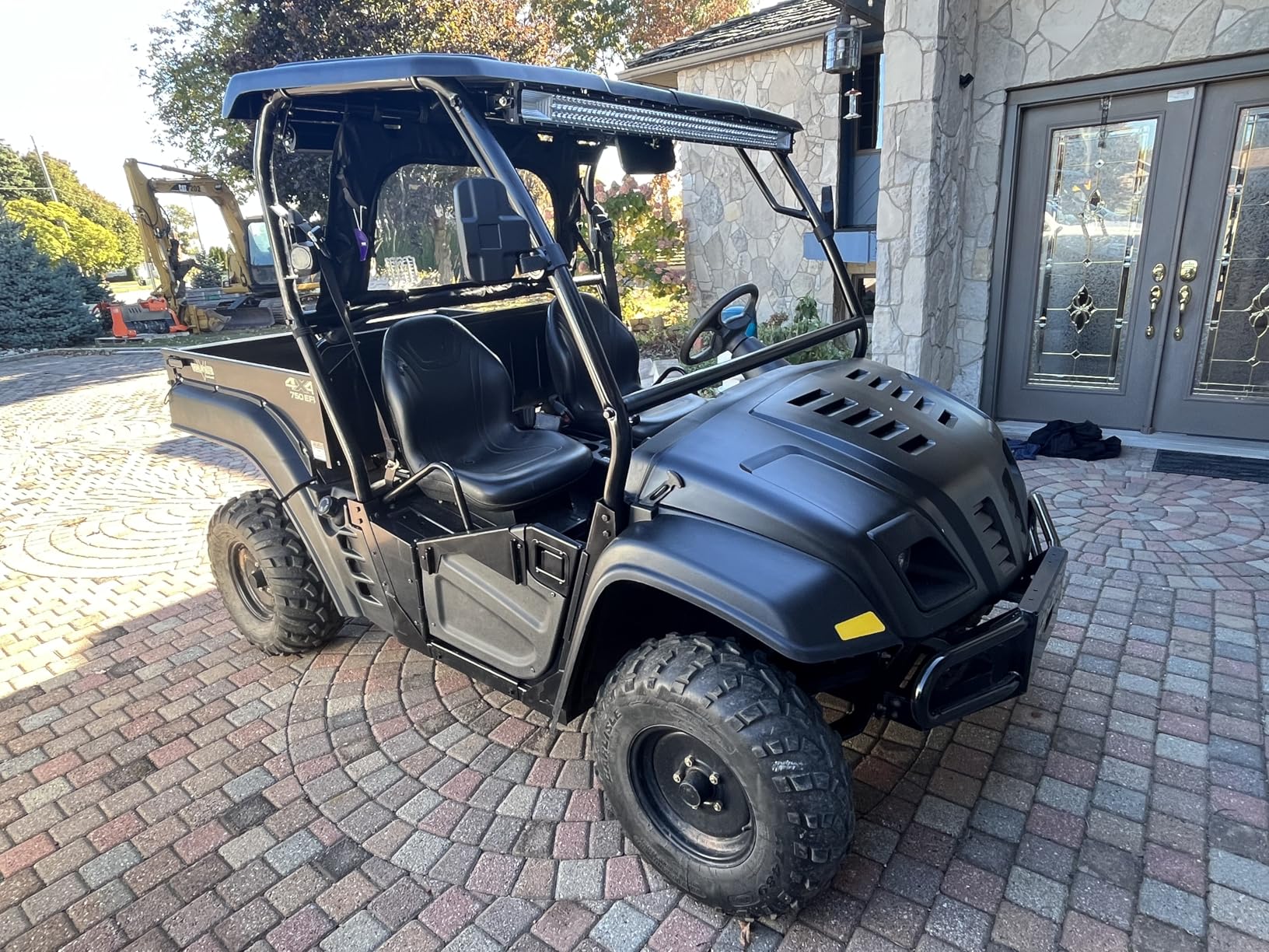 HECASA Universal Hard Top Roof Compatible with JD Gator 625 825i/Kawasaki MULE 4010/Bobcat 3400/Yamaha Rhino/Kawasaki Teryx/Full Size Polaris Ranger New Black customer photo 2