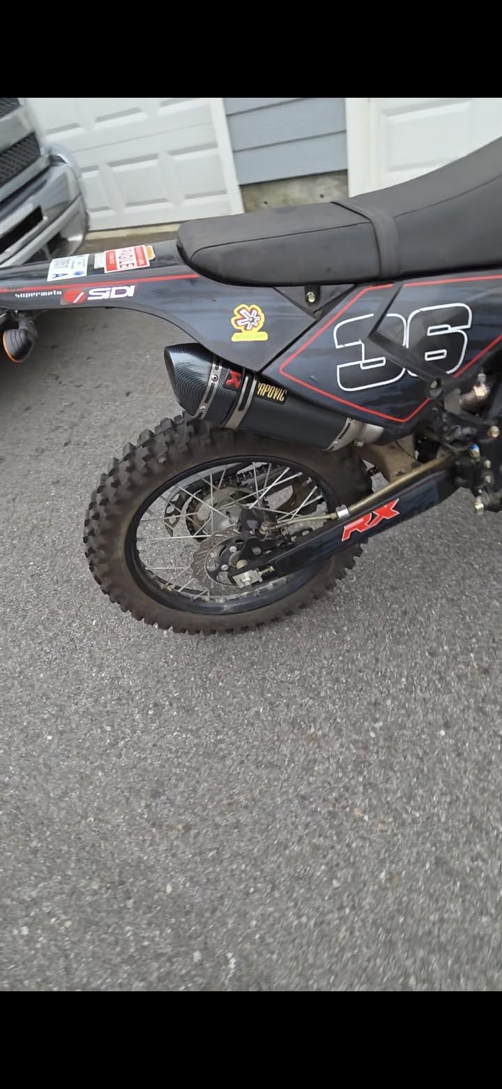 Motorcycle Slip On Muffler,1.5-2 Carbon Fiber Universal Slip on Silencers & Mufflers For Dirt Bike Street Bike Scooter ATV Racing Pipes customer photo 1