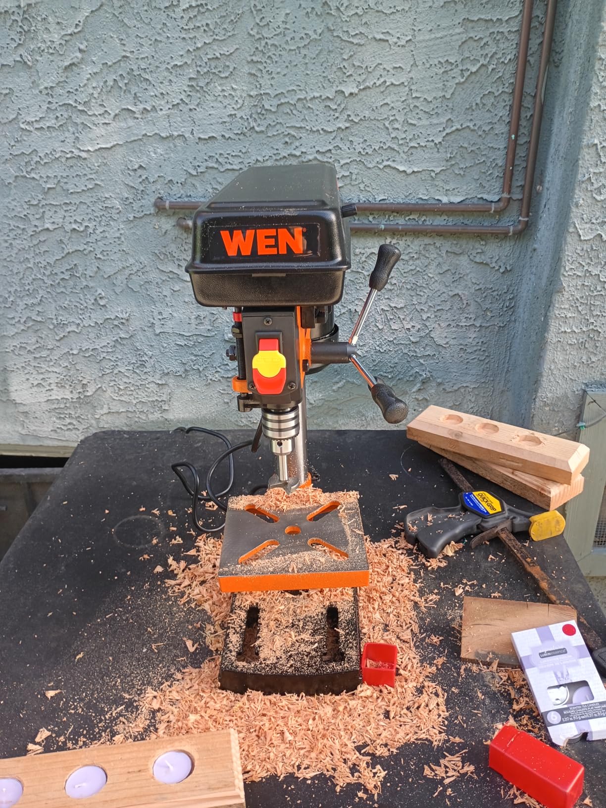 WEN 2.3-Amp 8-Inch 5-Speed Cast Iron Benchtop Drill Press (4206T) customer photo 2