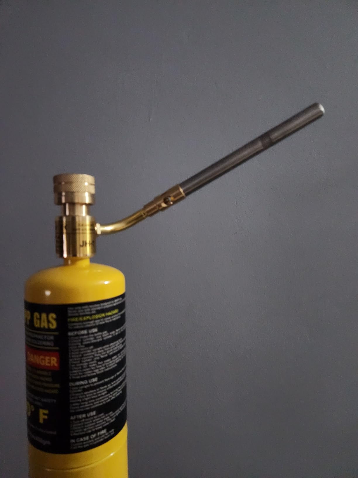 Propane Mapp Gas Torch Head 360° Rotatable Nozzle, Plumbing Torch Heat Adjustable Fuel by Propane Mapp Map-Pro Canisters, High Intensity, Brass Pressure Regulator customer photo 1
