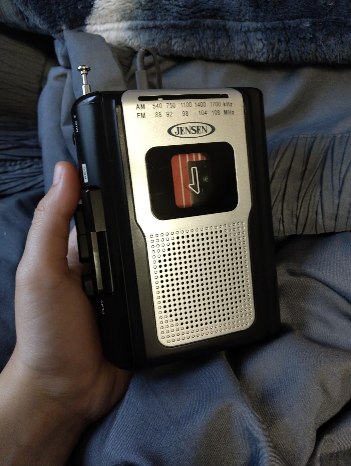 Jensen CR-100 Retro Portable AM/FM Radio Personal Cassette Player Compact Lightweight Design Stereo AM/FM Radio Cassette Player/Recorder & Built in Speaker (Teal Limited Edition) customer photo 1