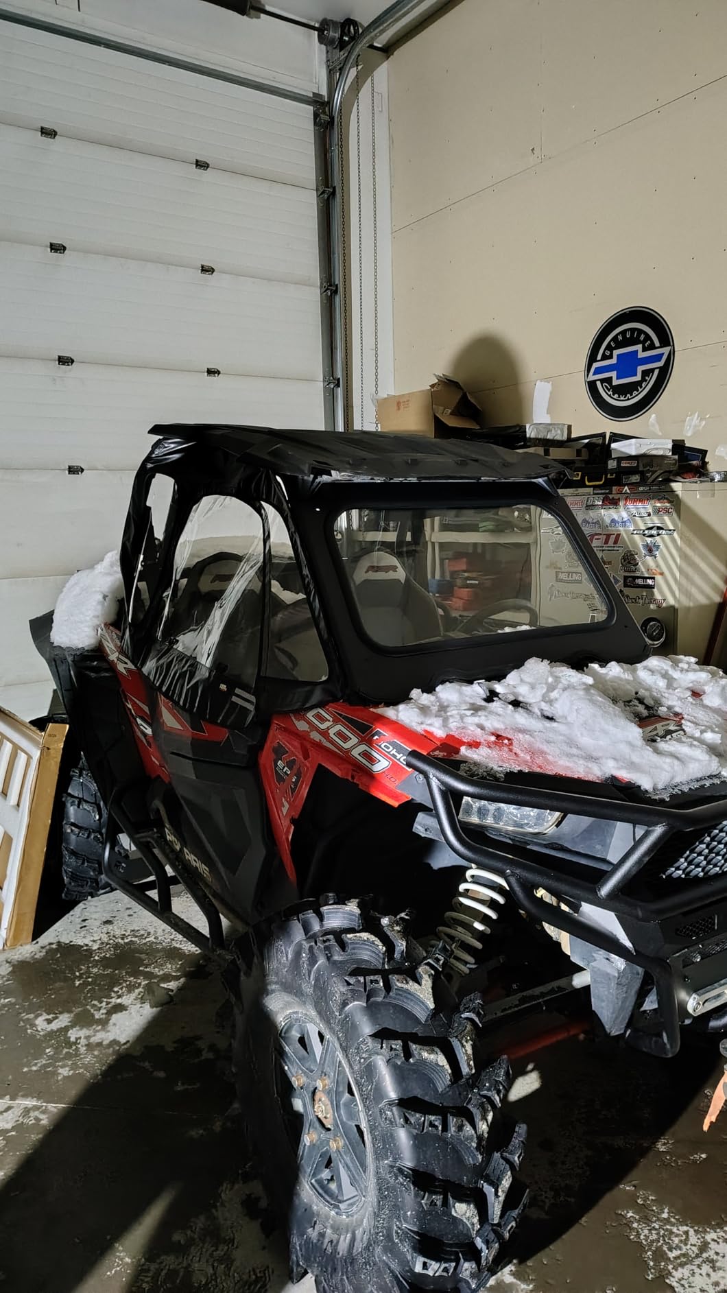 KEMIMOTO Plastic Hard Roof Top Compatible with Polaris RZR XP 1000, 900, Turbo, S 900, and Trail S 900 Models Up to 2023, Heavy-Duty Black Plastic Roof for 2-Seater Part #2883073 customer photo 1