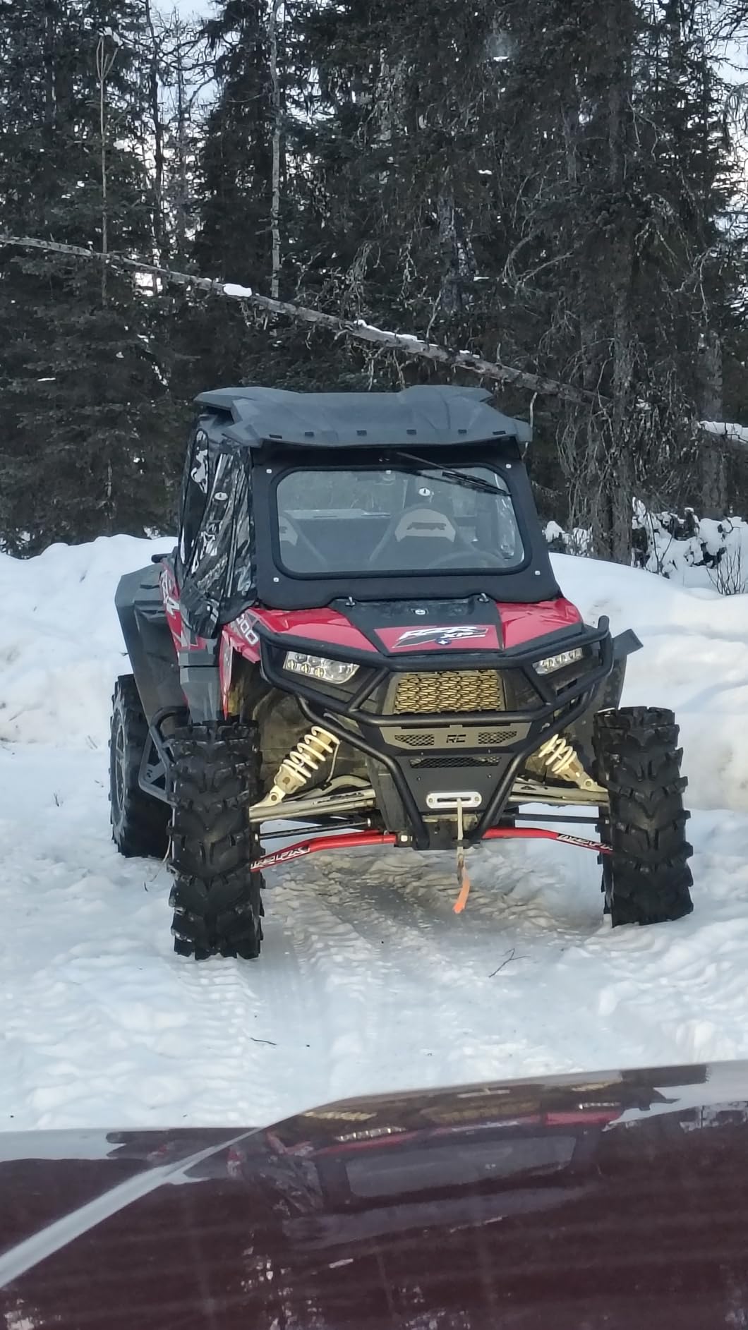 KEMIMOTO Plastic Hard Roof Top Compatible with Polaris RZR XP 1000, 900, Turbo, S 900, and Trail S 900 Models Up to 2023, Heavy-Duty Black Plastic Roof for 2-Seater Part #2883073 customer photo 2