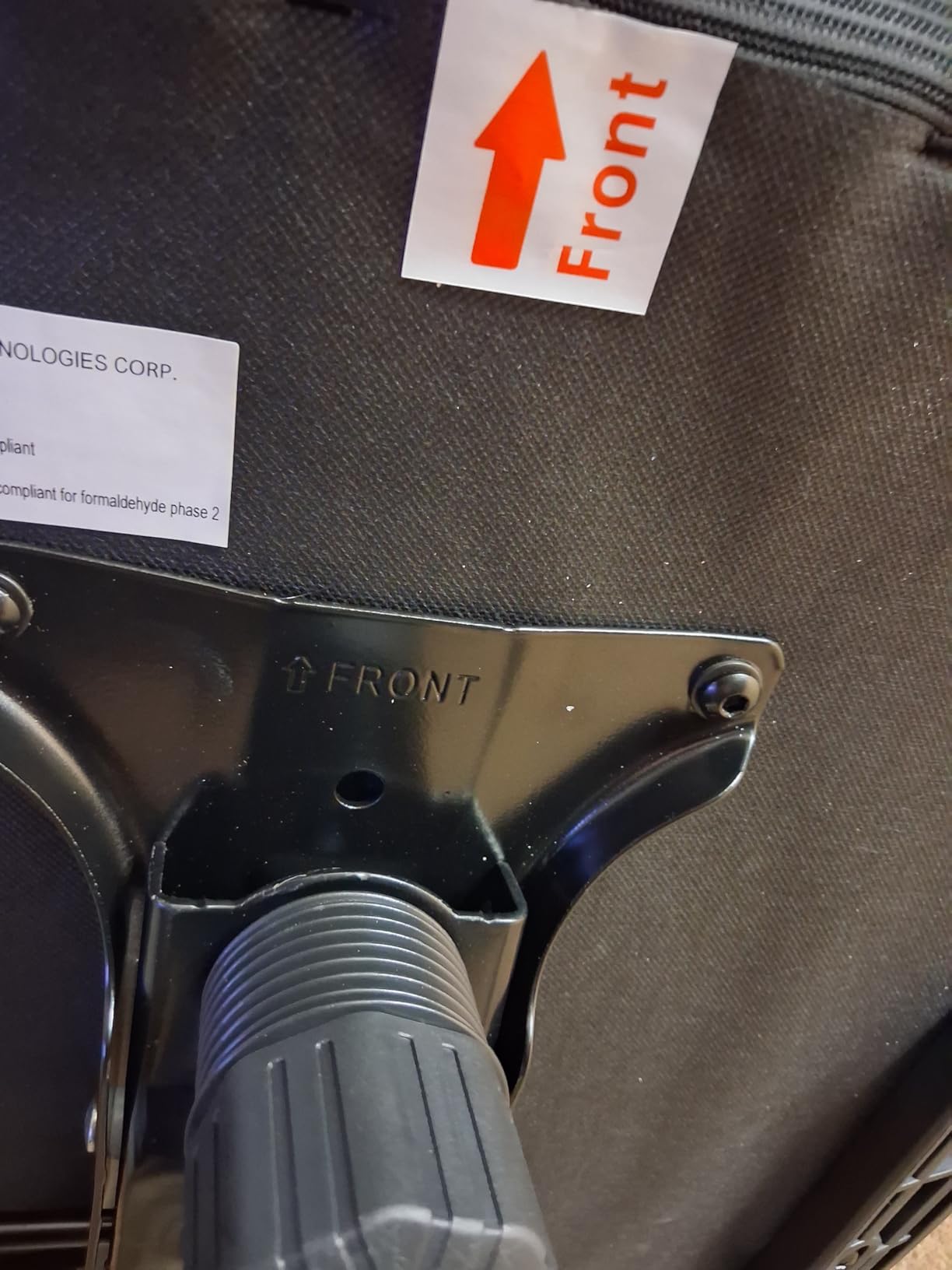 Yaheetech Ergonomic Office Chair, High Back Desk Chair with Headrest and Flip-up Armrest Lumbar Support for Home Office Meeting Room Study, Black customer photo 2