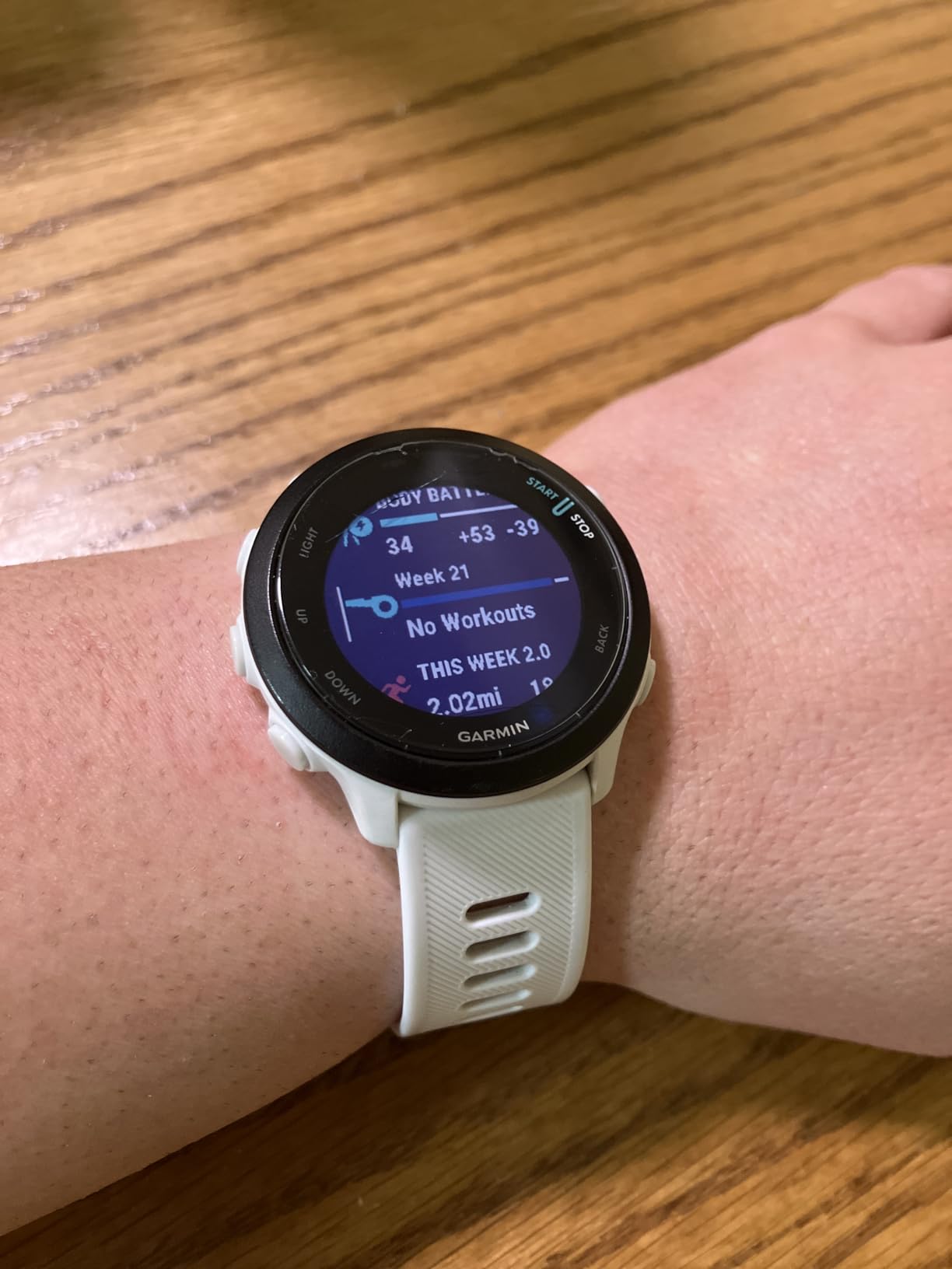 Garmin Forerunner 55, GPS Running Watch with Daily Suggested Workouts, Up to 2 Weeks of Battery Life, Black - 010-02562-00 customer photo 2