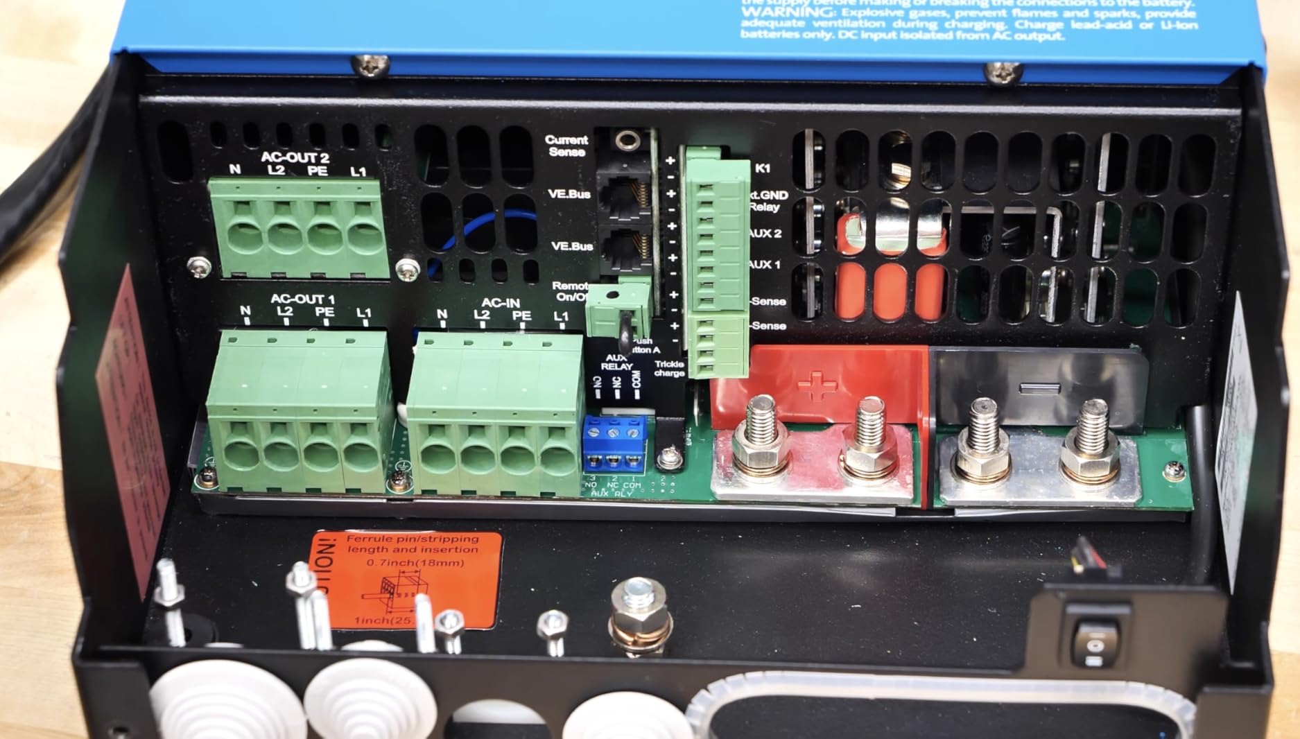 Victron Energy MultiPlus-II - Power Inverter - 2X Pure Sine Wave Inverter Charger for 120 amp Battery - with PowerAssist Technology - 3000VA 12-Volt customer photo 1