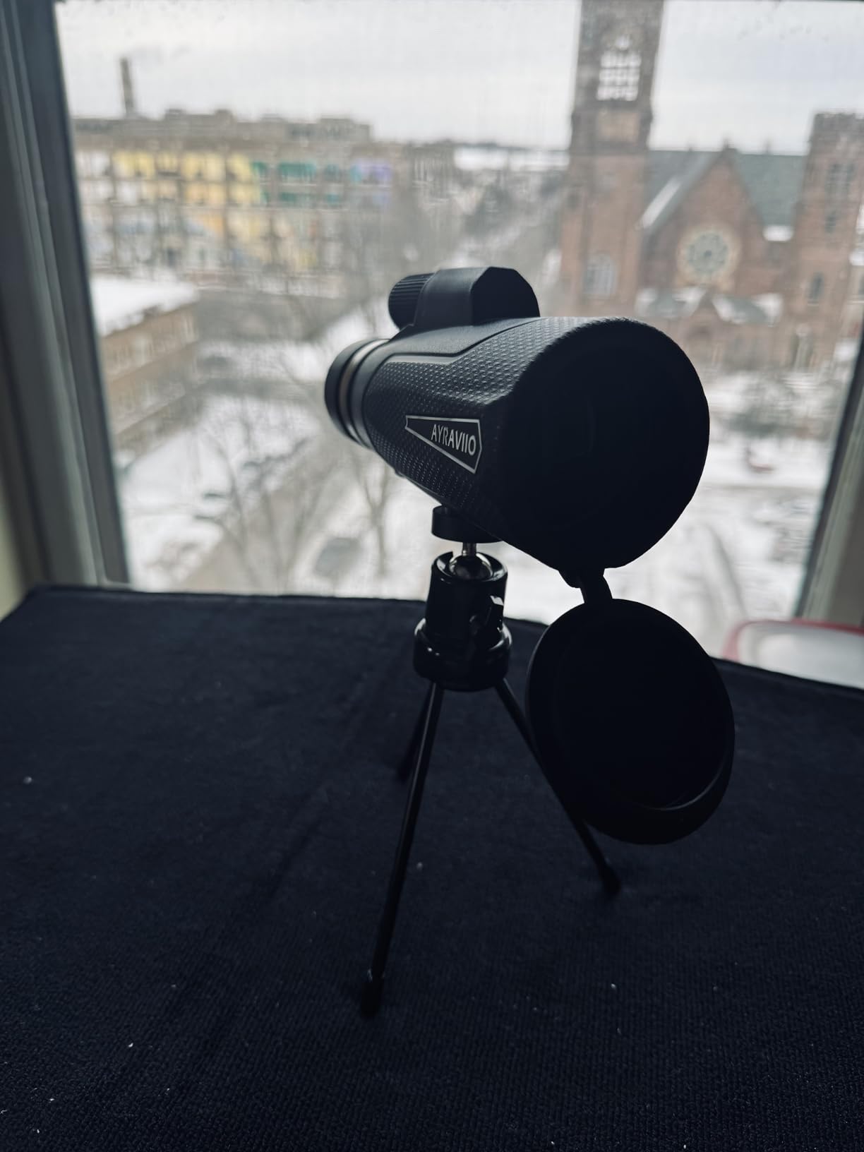 Birthday Gifts for Men Dad Husband Him Young, 12x60 Powerful Monocular Telescope with Phone Adapter & Tripod, SMC & BAK4 Prism, for Fathers Day, Hiking Gifts for Outdoors Lover customer photo 1