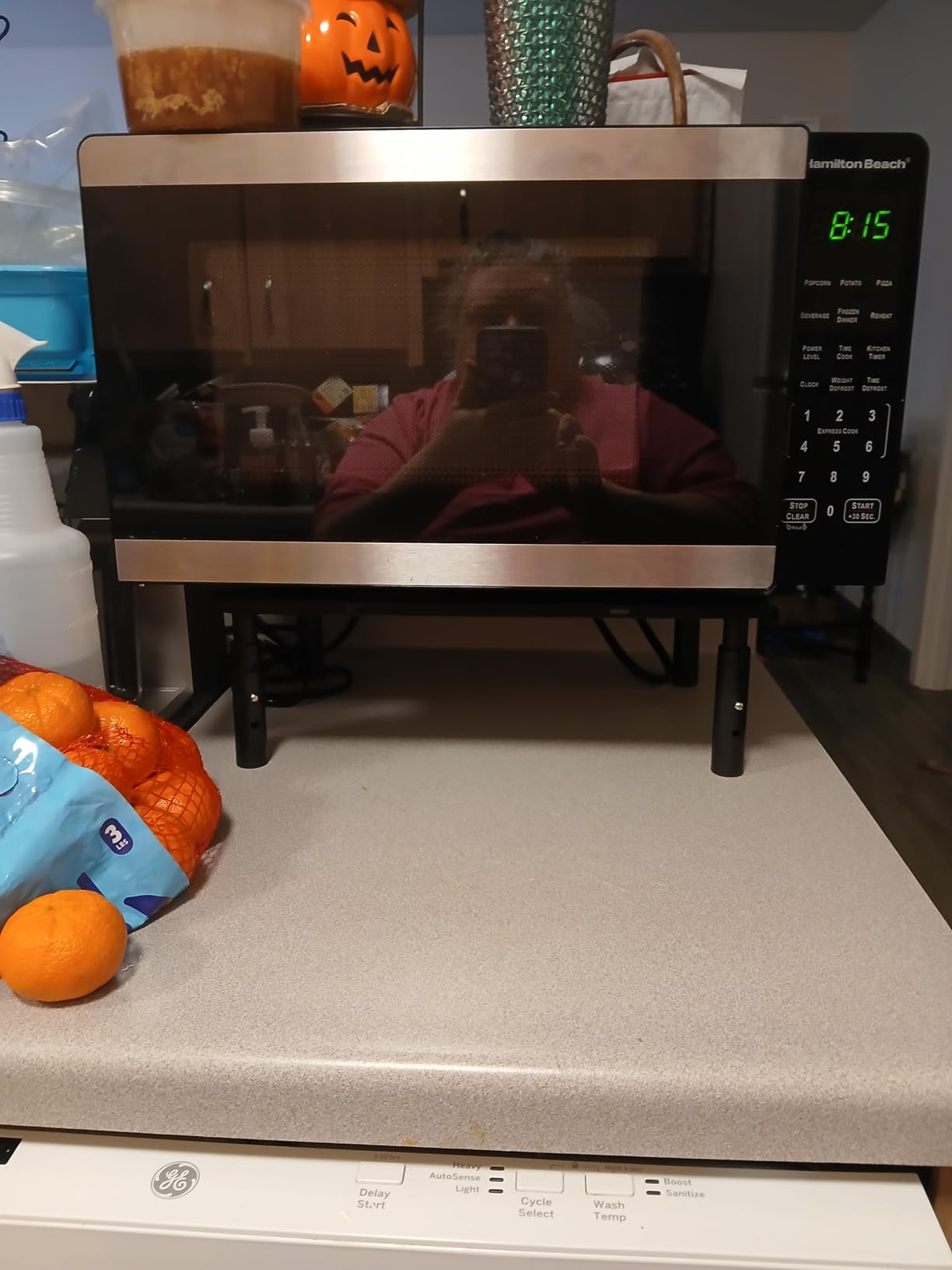 WALI Computer Monitor Stand for Desk, Adjustable Laptop Riser, Desk Monitor Stand Underneath Storage for Office, Home, School Supplies (STT003), 1 Pack, Black customer photo 1