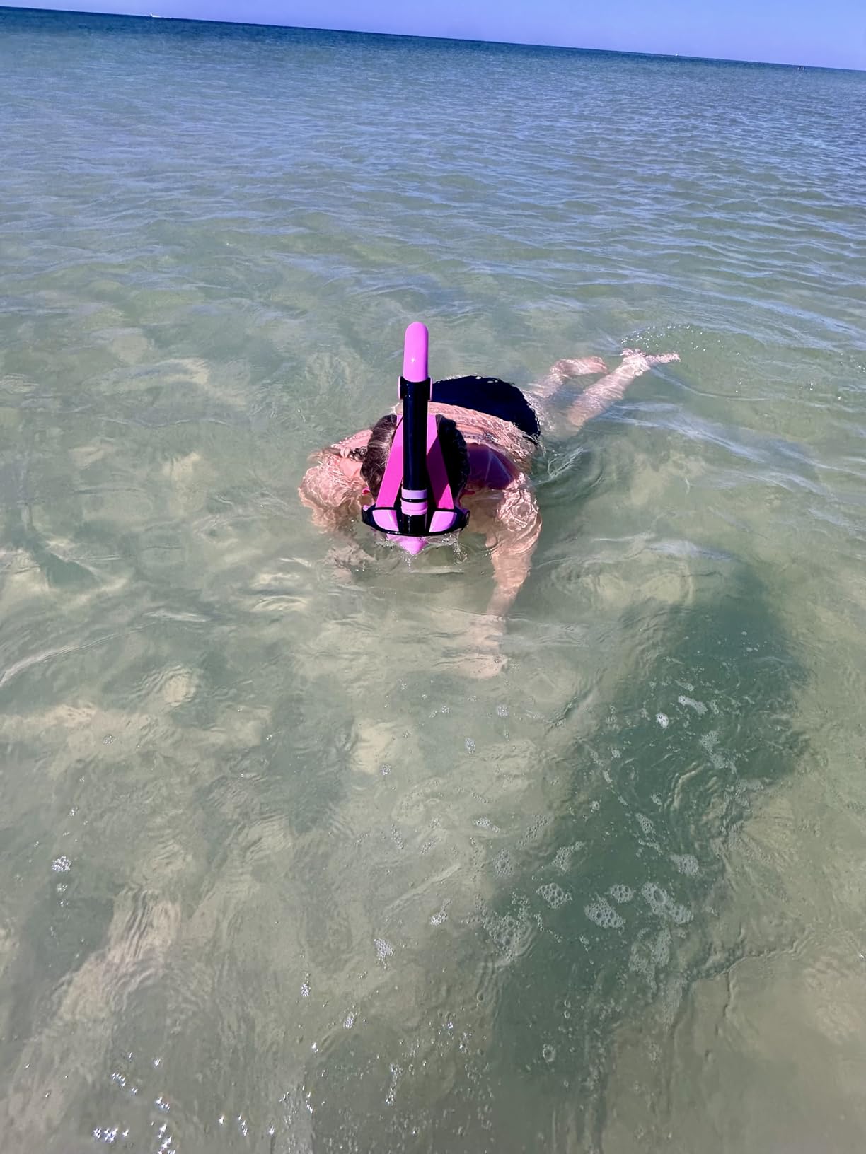 Greatever G2 Full Face Snorkel Mask with Latest Dry Top System,Foldable 180 Degree Panoramic View Snorkeling Mask with Camera Mount,Safe Breathing,Anti-Leak&Anti-Fog customer photo 2