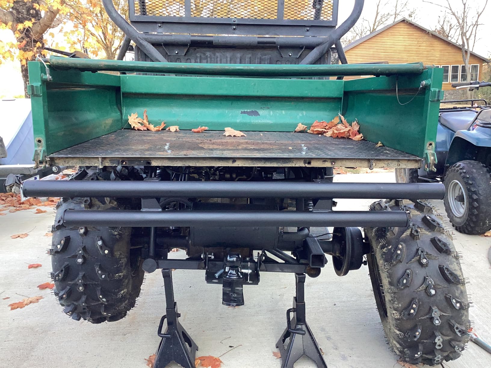 KUAFU Rear Bumper Guard Compatible with 2018-2025 Polaris Ranger 1000 XP/North Star Edition Double-Tube Rear Bumper Brush Guard Wrinkle customer photo 1