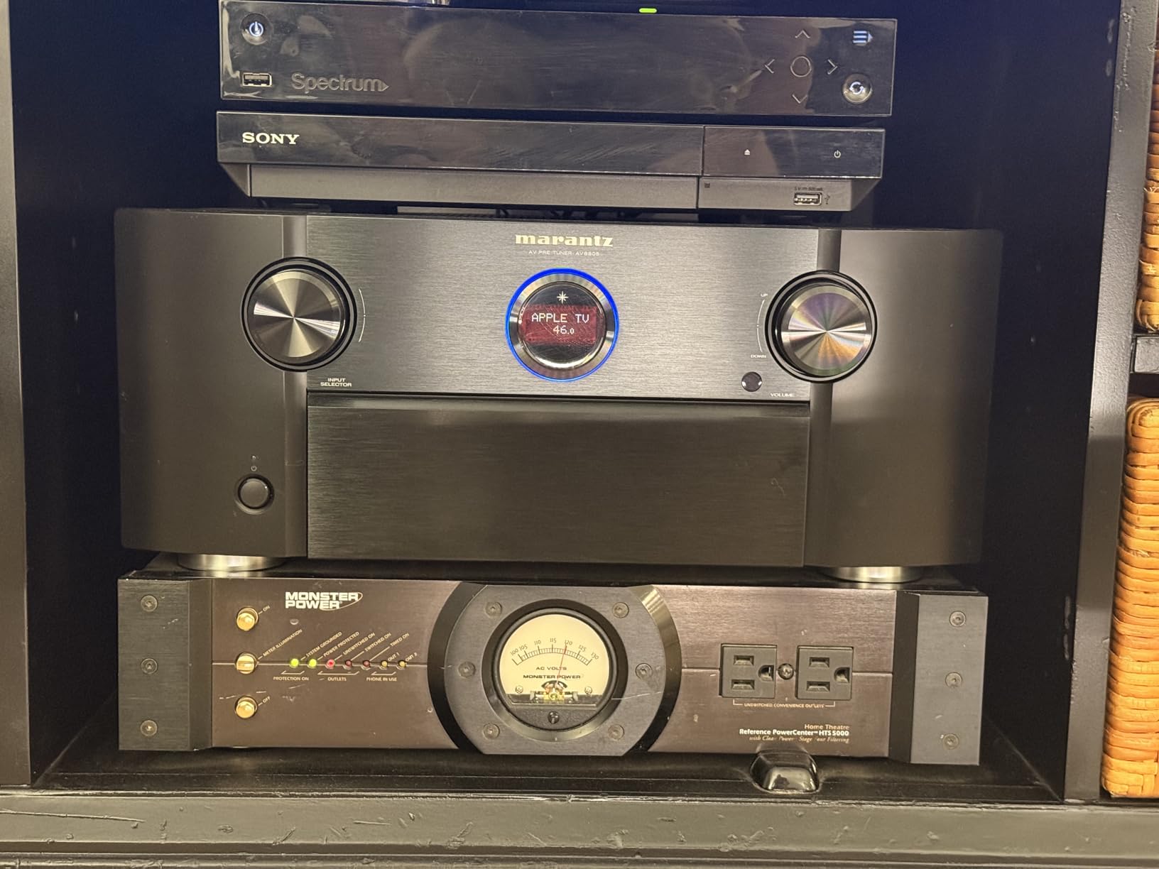 Marantz AV8805A AV Pre-Amplifier - 13.2 Channel, Advanced 8K Upscaling, IMAX Enhanced, Auro-3D, Dolby Atmos & DTS, Wireless Streaming via Wi-Fi, Bluetooth, AirPlay 2 & HEOS, Amazon Alexa, Audyssey EQ customer photo 1