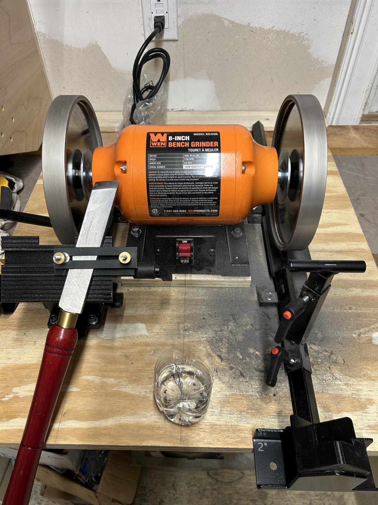 WEN BG4286 3-Amp 8-Inch Slow Speed Bench Grinder customer photo 1