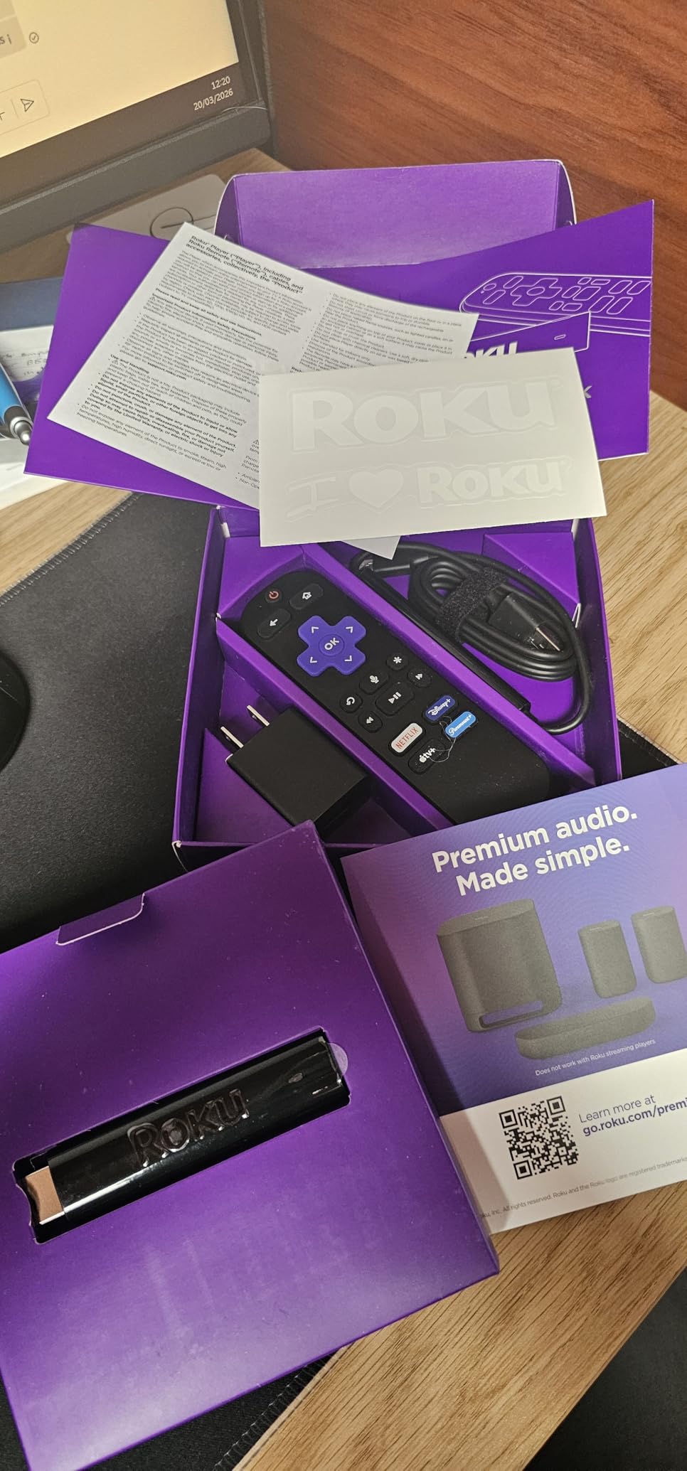 Streaming Stick 4K - HDR & Dolby Vision Roku Streaming Device for TV with Voice Remote & Long-Range Wi-Fi - Free & Live TV customer photo 2