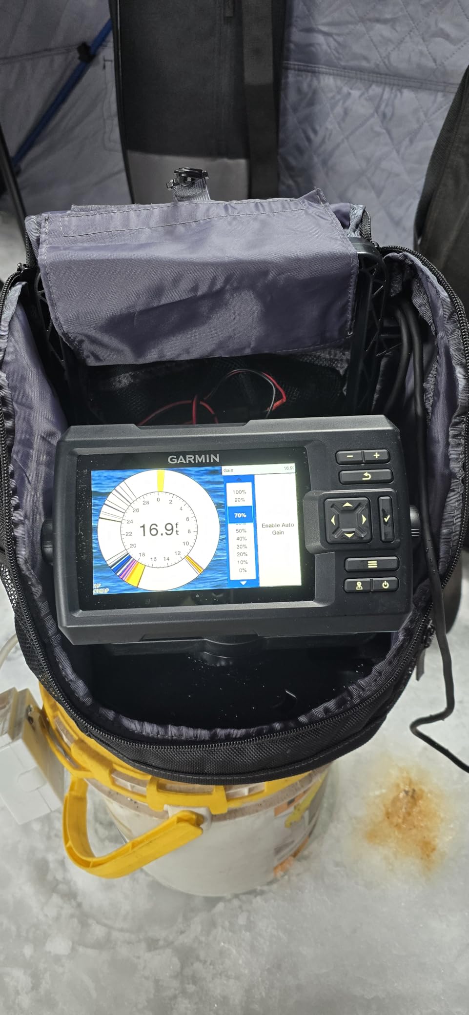 Garmin Striker Vivid 5cv, Portable Ice Fishing Bundle w/GT8HW-IF customer photo 1