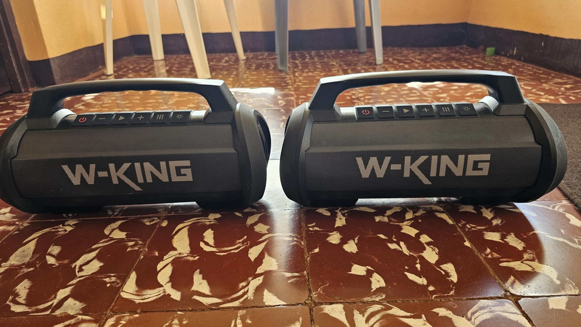 W-KING Portable Speakers Bluetooth Wireless, 120W Max Loudest Bluetooth Speaker, IPX6 Waterproof Outdoor Speaker with 70W Deep Bass/2*Subwoofer/DSP/EQ/42H/LED/MAC-in/TF/2 Pairing, Large Party Boombox customer photo 2