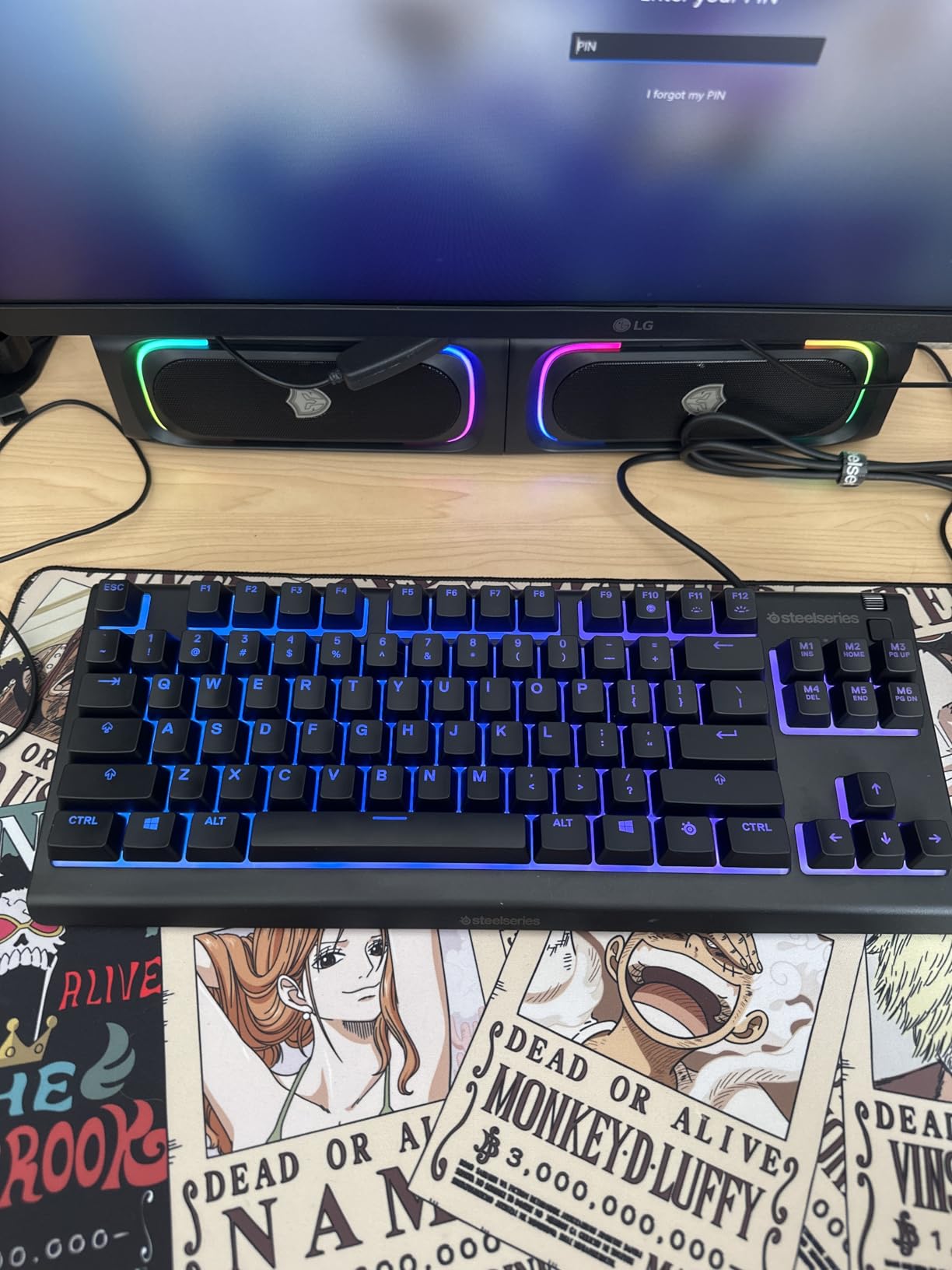 SteelSeries Apex 3 TKL RGB Gaming Keyboard - Tenkeyless Compact Form Factor - 8-Zone RGB Illumination - IP32 Water & Dust Resistant - Whisper Quiet Gaming Switch - Gaming Grade Anti-Ghosting,Black customer photo 2