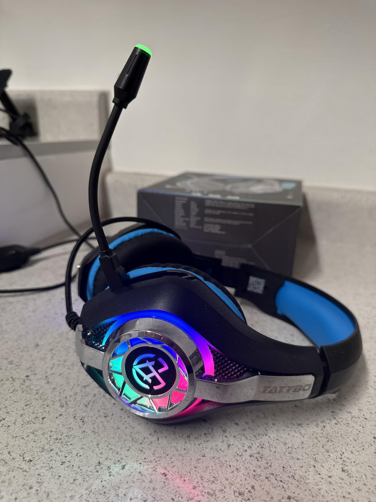Gaming Headset for PC, Ps5, Switch, Mobile, Gaming Headphones for Nintendo with Noise Canceling Mic, Deep Bass Stereo Sound customer photo 1