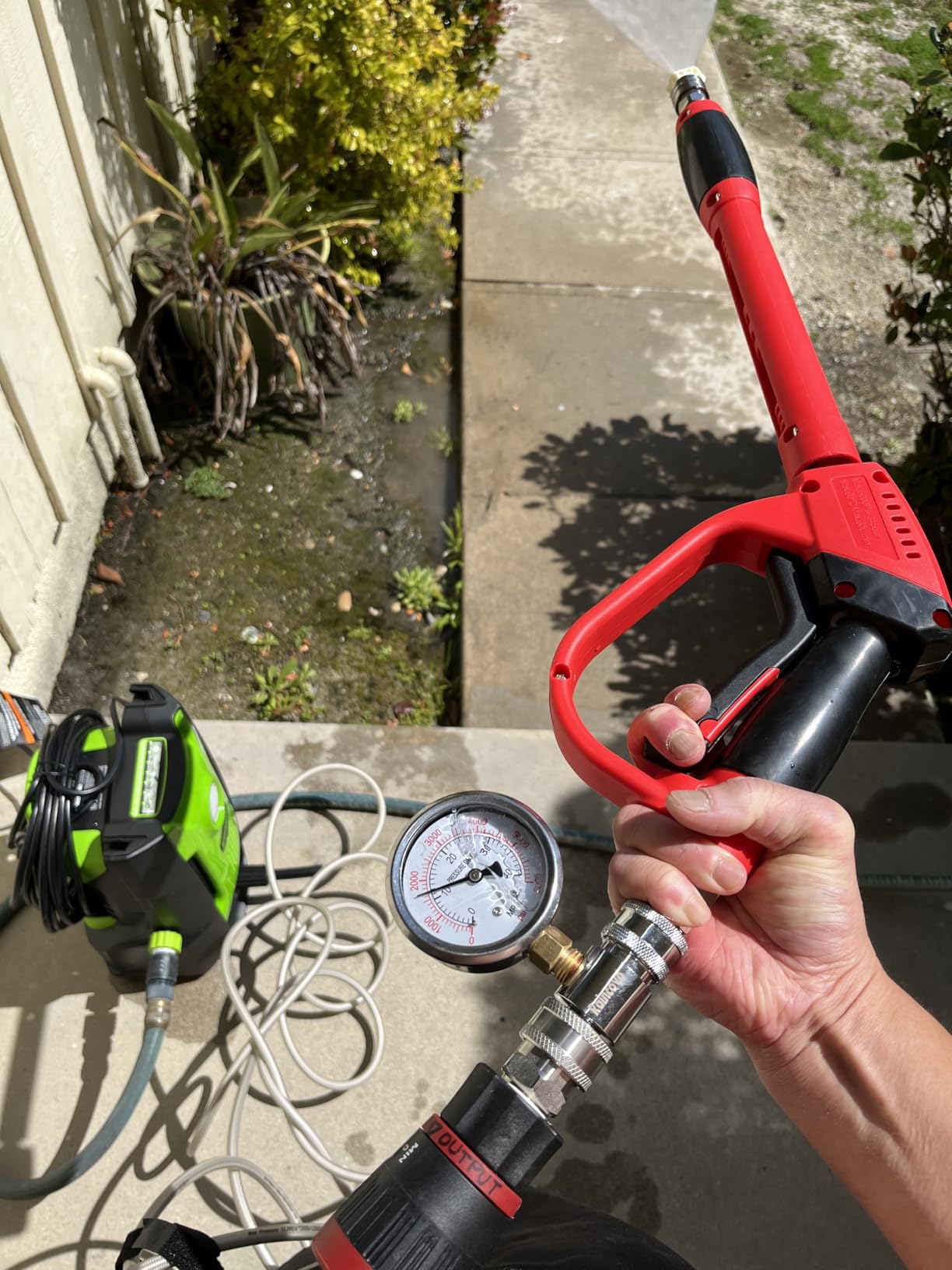 Greenworks Compact Electric Pressure Washer, 1.2 GPM (CSA Certified, Lightweight, 20 FT Tangle-Free Hose, 35 FT Power Cord) Great For Cars, Fences, Patios, Driveways, Decks and Patios customer photo 2