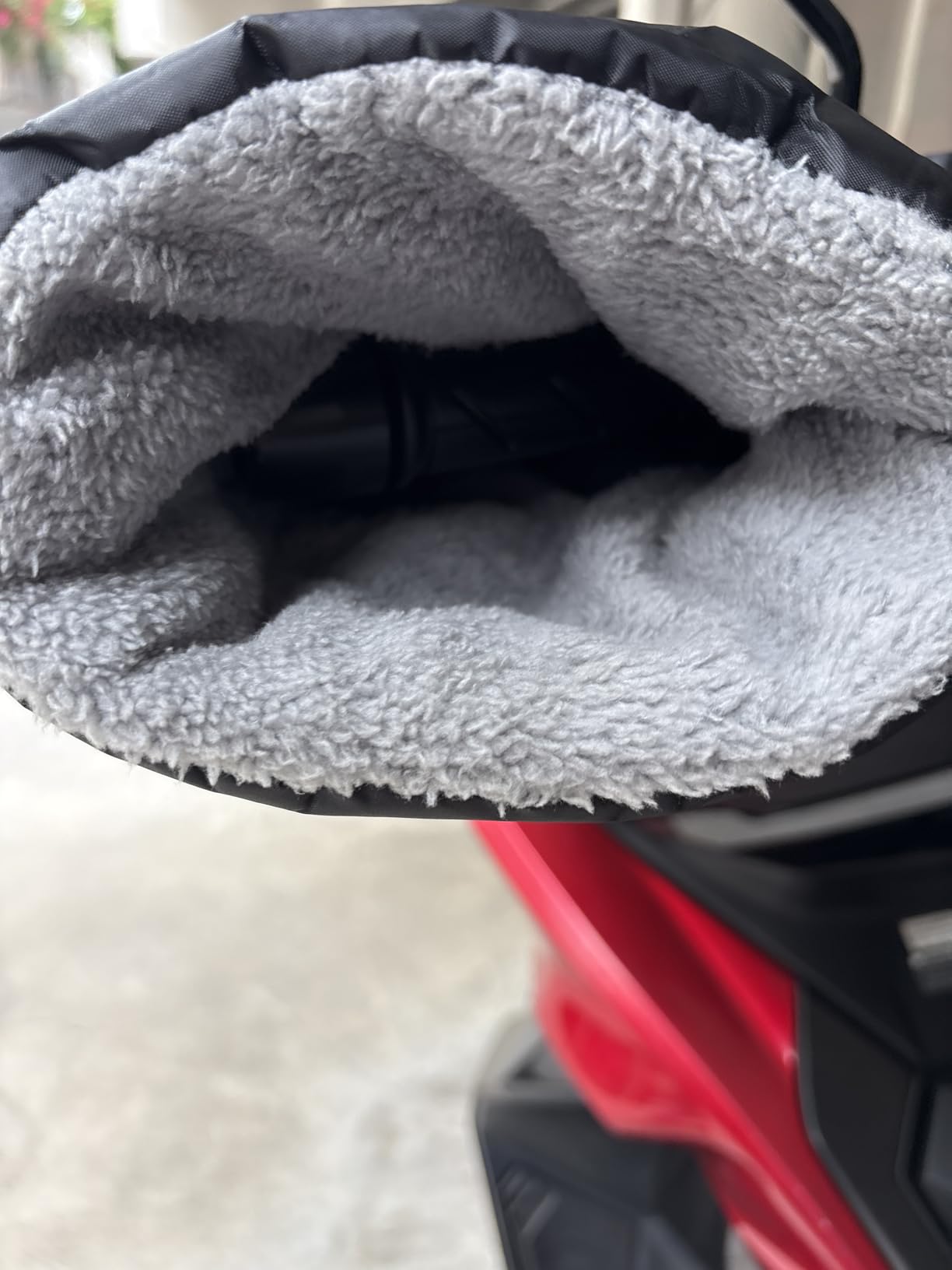 Universal Motorcycle Snowmobile Scooter Thermal Gloves - Windproof, Thicken Handlebar Muffs customer photo 1