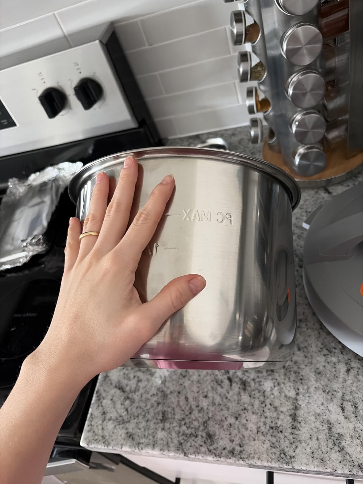 Instant Pot 8-Quart Whisper Quiet 9-in-1 Electric Pressure Cooker, Slow Rice Cooker, Steamer, Sauté, Yogurt Maker, Warmer & Sterilizer, App With Over 800 Recipes, Stainless Steel, Duo Plus customer photo 2