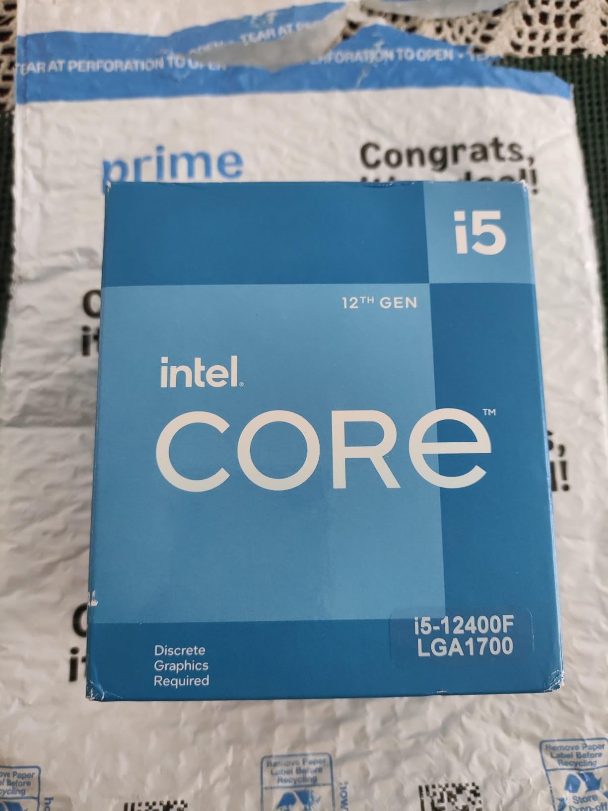 Intel Core i5-12400F Desktop Processor 6 Cores 12 Threads 2.5GHz customer photo 2