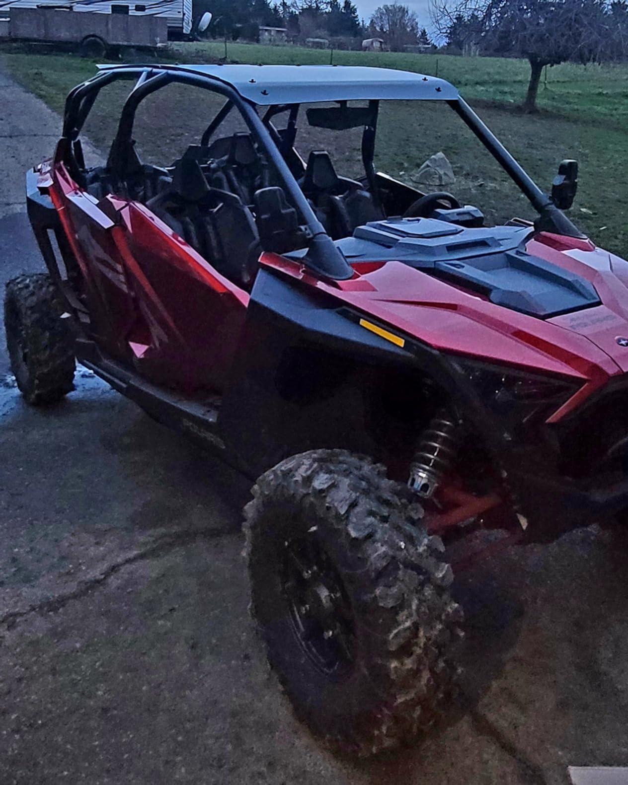 A & UTV PRO Aluminum Roof for Polaris RZR PRO XP4 Turbo R 4 2020-2025, Heavy Duty 2-Piece 4-Seat Hard Ultimate Roof Rack Top Panel Sun Visor Cover Accessories, Replace OEM #2883990-458, Black customer photo 2