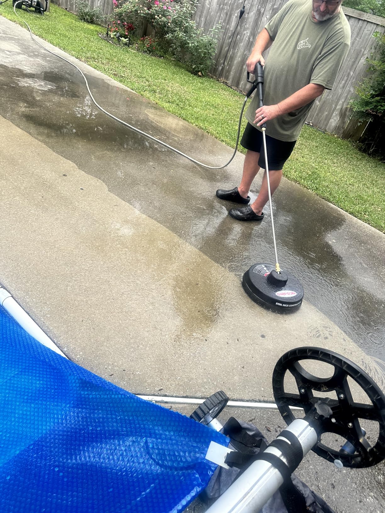 Simpson 3400 PSI Gas Pressure Washer and 15-Inch Surface Cleaner, 2.5 GPM Residential Power Washer, 25' Hose, Clean Machine, 49-State (CM61248-S) customer photo 2