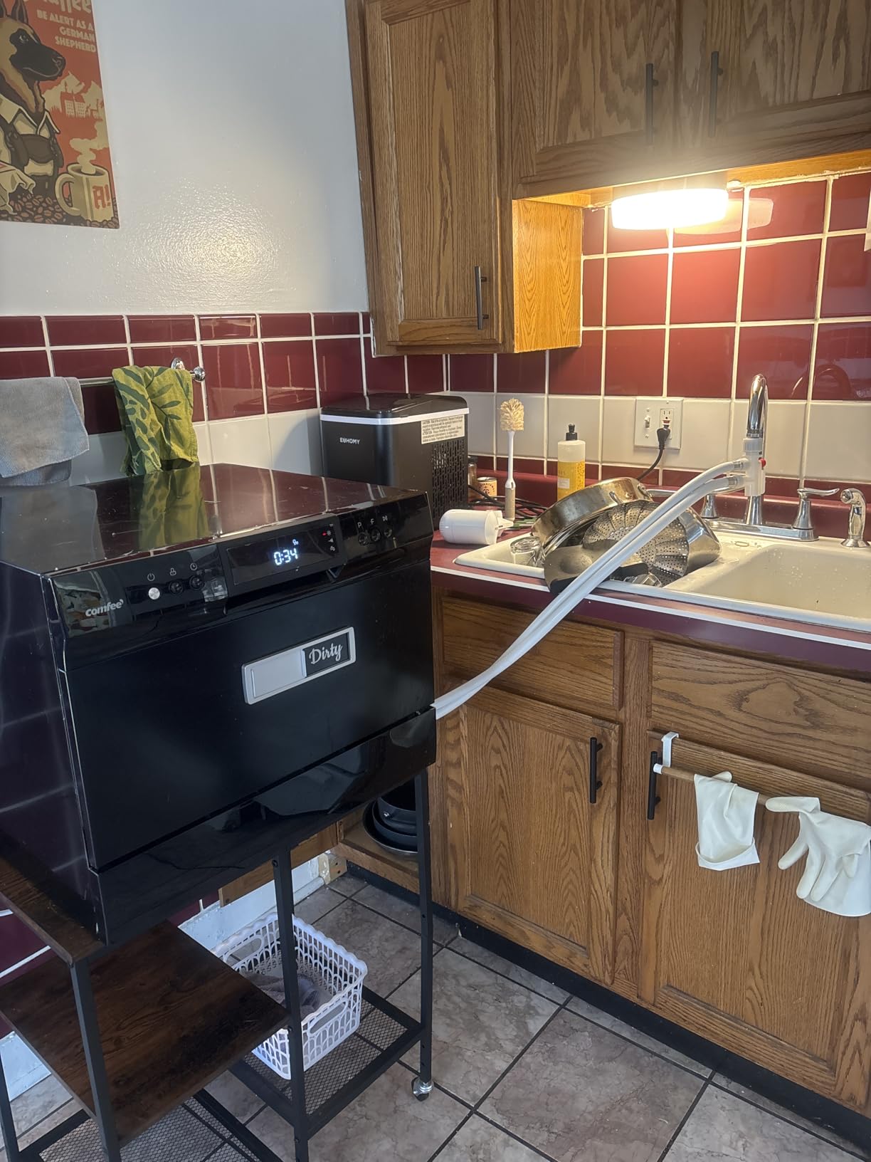 COMFEE' Countertop Dishwasher, Energy Star Portable Dishwasher, 6 Place Settings & 8 Washing Programs, Speed, Baby-Care, ECO& Glass, Dish Washer for Dorm, RV& Apartment, Black customer photo 1