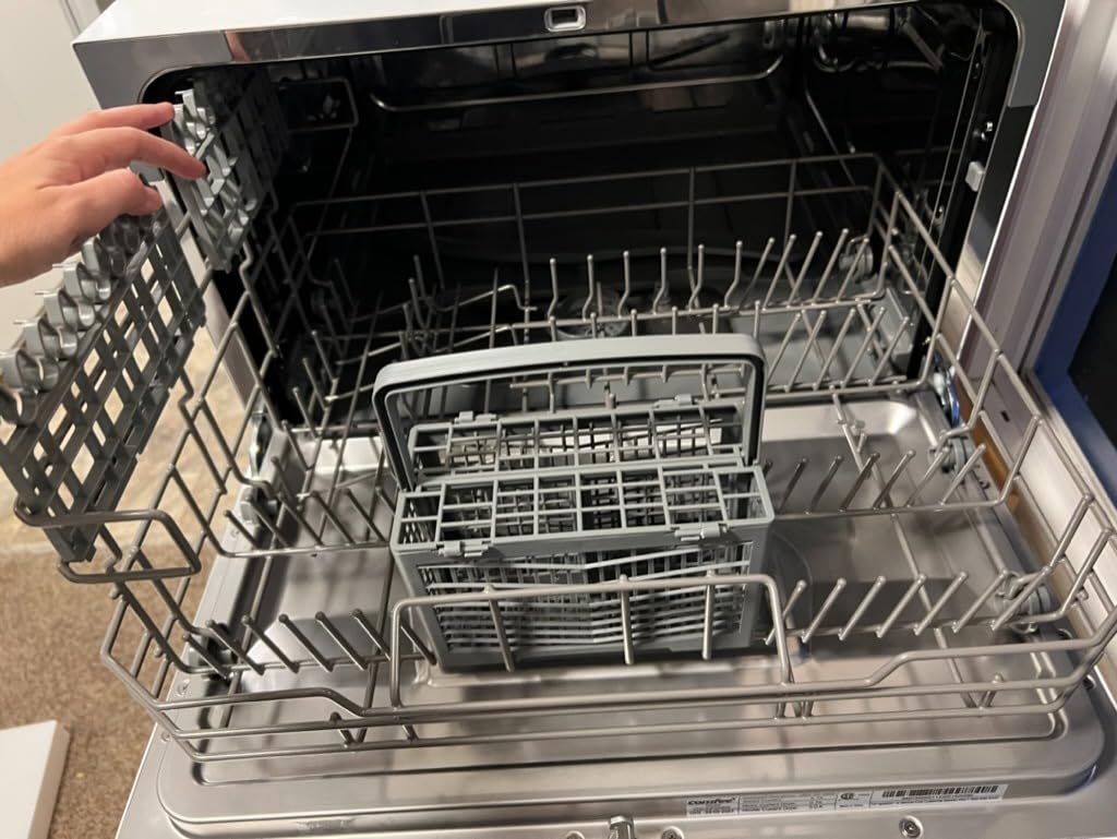 COMFEE' Countertop Dishwasher, Energy Star Portable Dishwasher, 6 Place Settings & 8 Washing Programs, Speed, Baby-Care, ECO& Glass, Dish Washer for Dorm, RV& Apartment, Black customer photo 2