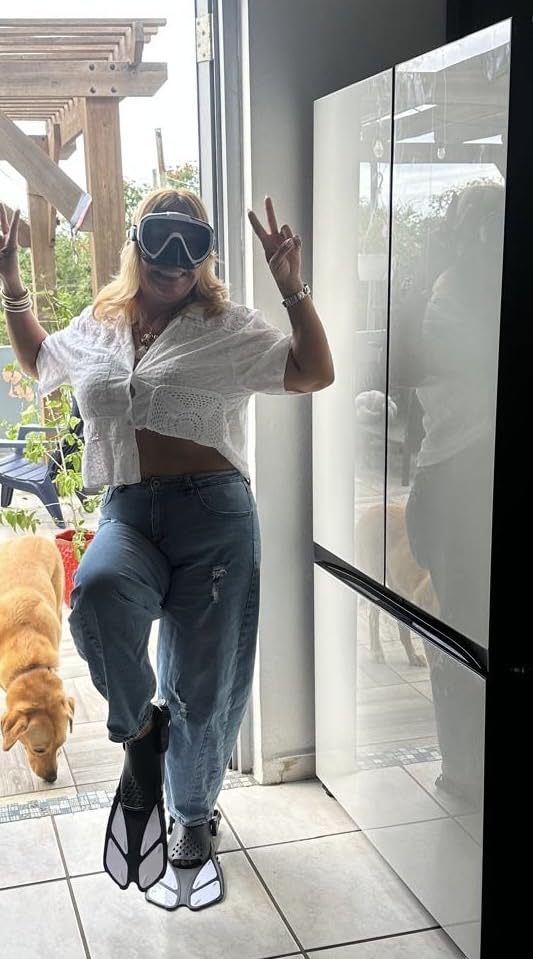 Snorkeling Gear for Adults Men Women, 4 in 1 Snorkel Set with Panoramic View Diving Mask Anti-Fog Anti-Leak, Dry Top Snorkel, Fins and Travel Bag for Swimming, Snorkeling and Travel Diving customer photo 1