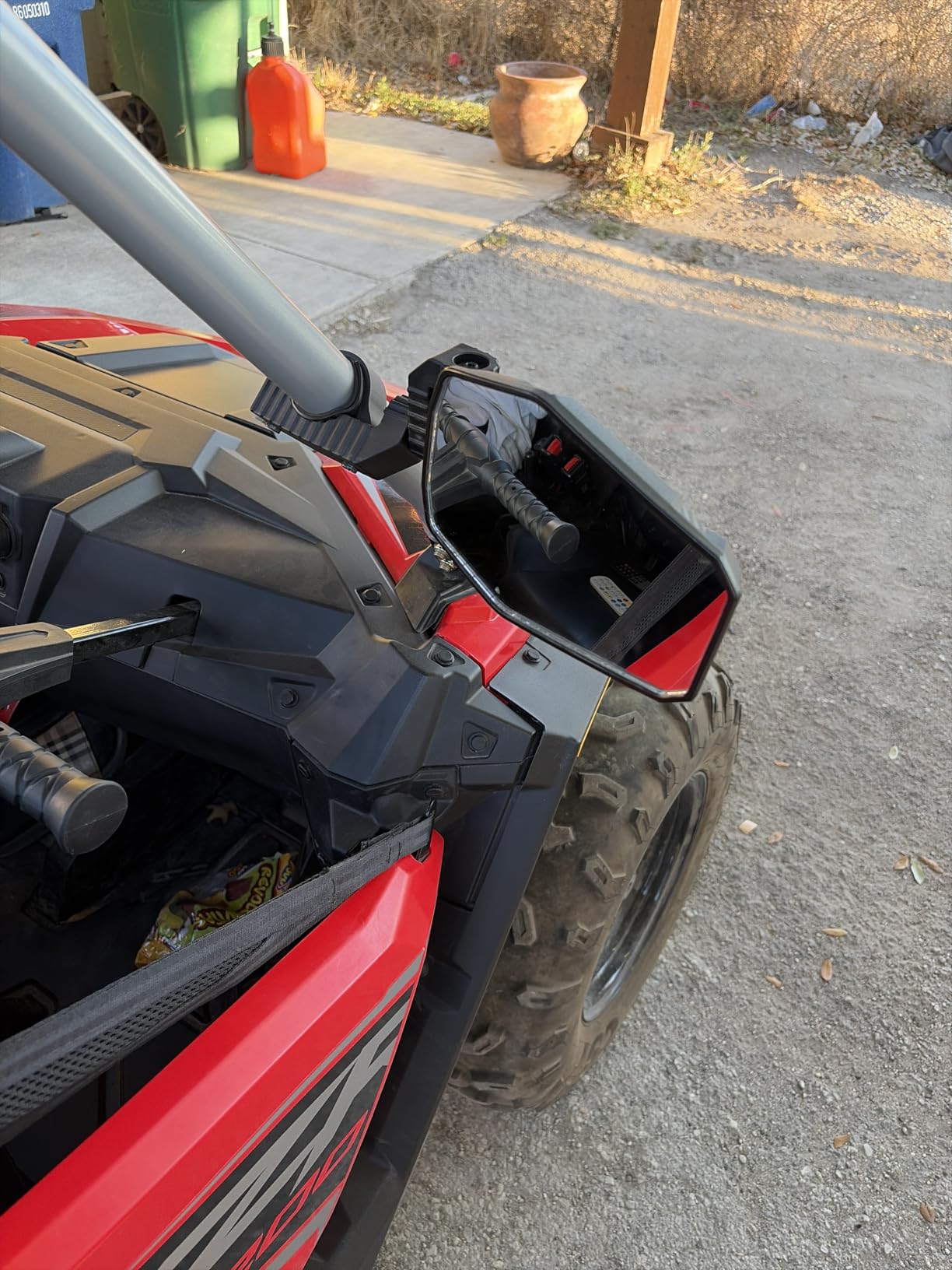 KEMIMOTO UTV Side Mirrors, UTV Mirrors for 1.65-2 inch Roll bar Compatible with Polaris RZR, Can-Am Maverick X3, Pioneer, Talon, Teryx, Gator, CFMOTO, Multi-Adjustment Convex Mirrors customer photo 1