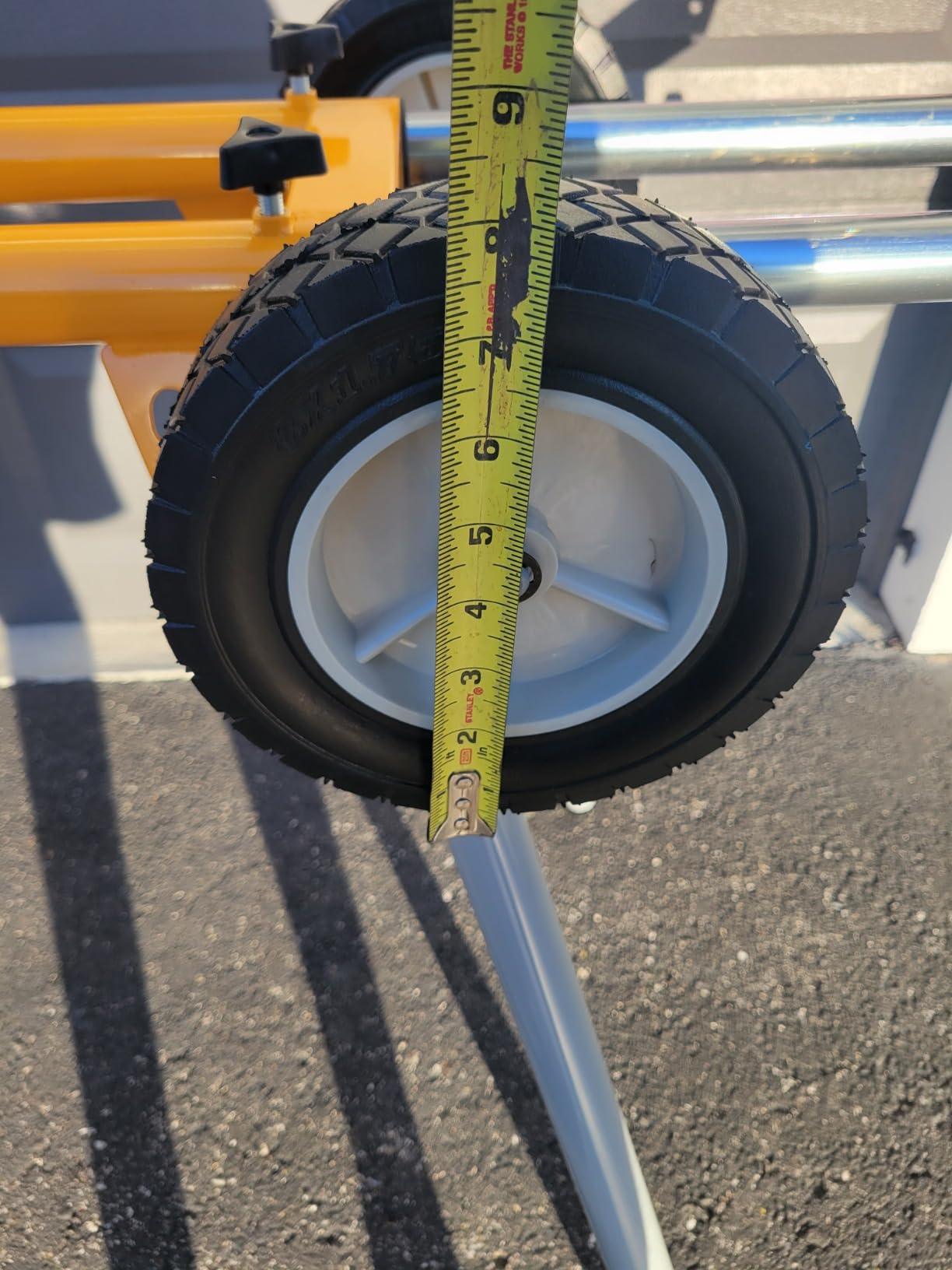 POWERTEC Portable Miter Saw Stand w/ Quick-release Mounting Brackets, 330Lbs Load Capacity, 8