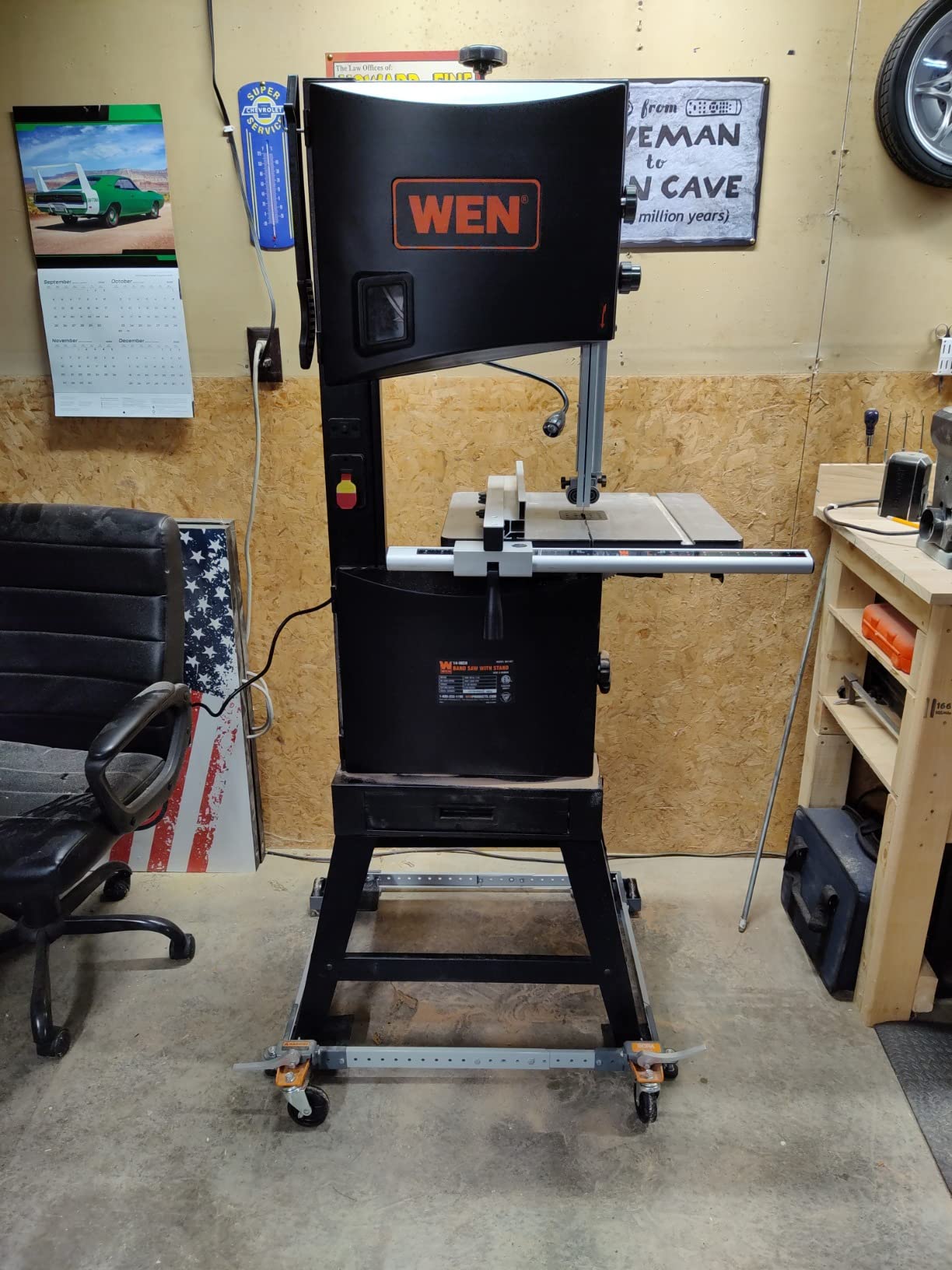 WEN (BA1487) Band Saw with Stand, Two-Speed, Black, 14-Inch customer photo 1