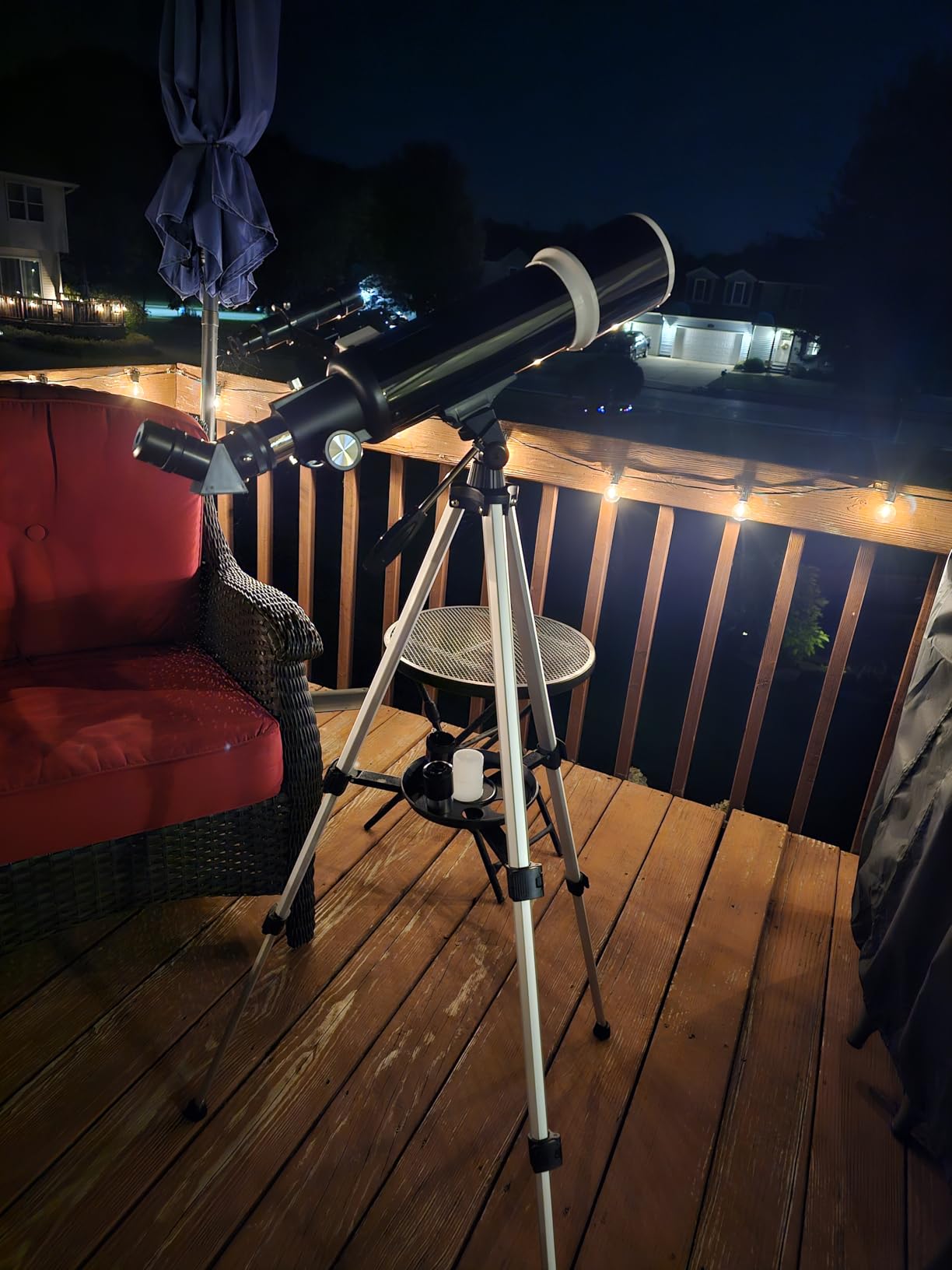 Telescope for Adults & Beginner Astronomers - 80mm Aperture 600mm Fully Multi-Coated High Transmission Coatings with AZ Mount Tripod Phone Adapter, Carrying Bag, Wireless Control. customer photo 1