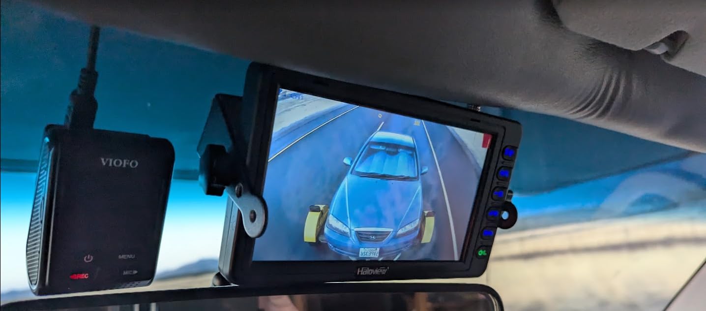 Haloview BT7 RV Backup Camera Wireless FHD 1080P DVR Rearview Full-Color Night Vision Cam and 7